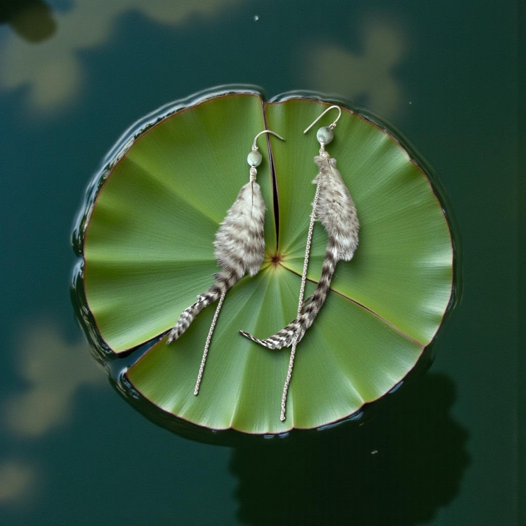 Feathered Wild Whisper Earrings – Boho Luxe Collection