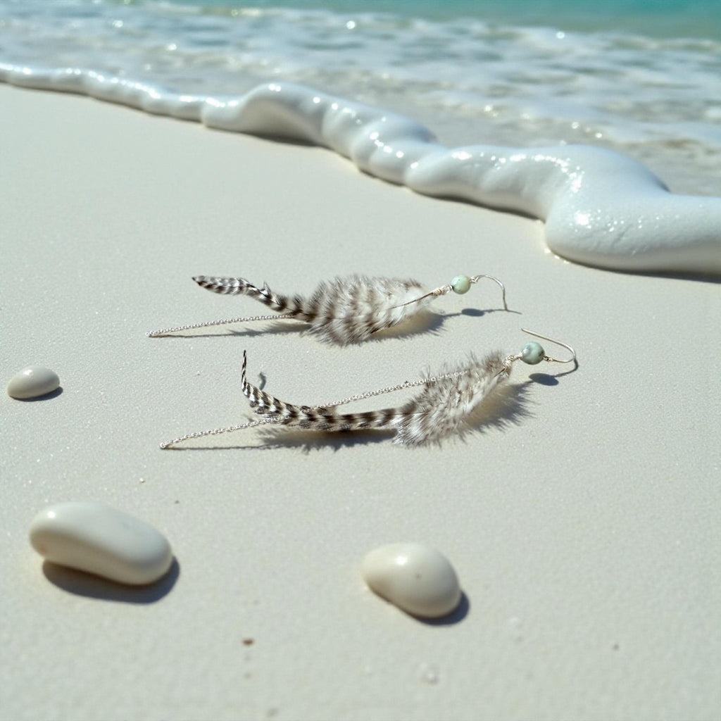 Feathered Wild Whisper Earrings – Boho Luxe Collection