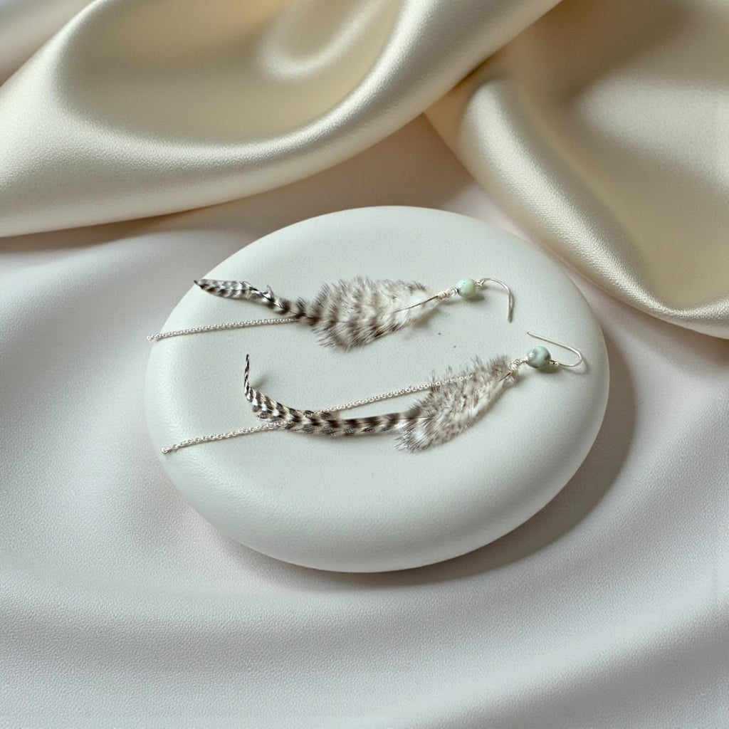 Feathered Wild Whisper Earrings – Boho Luxe Collection