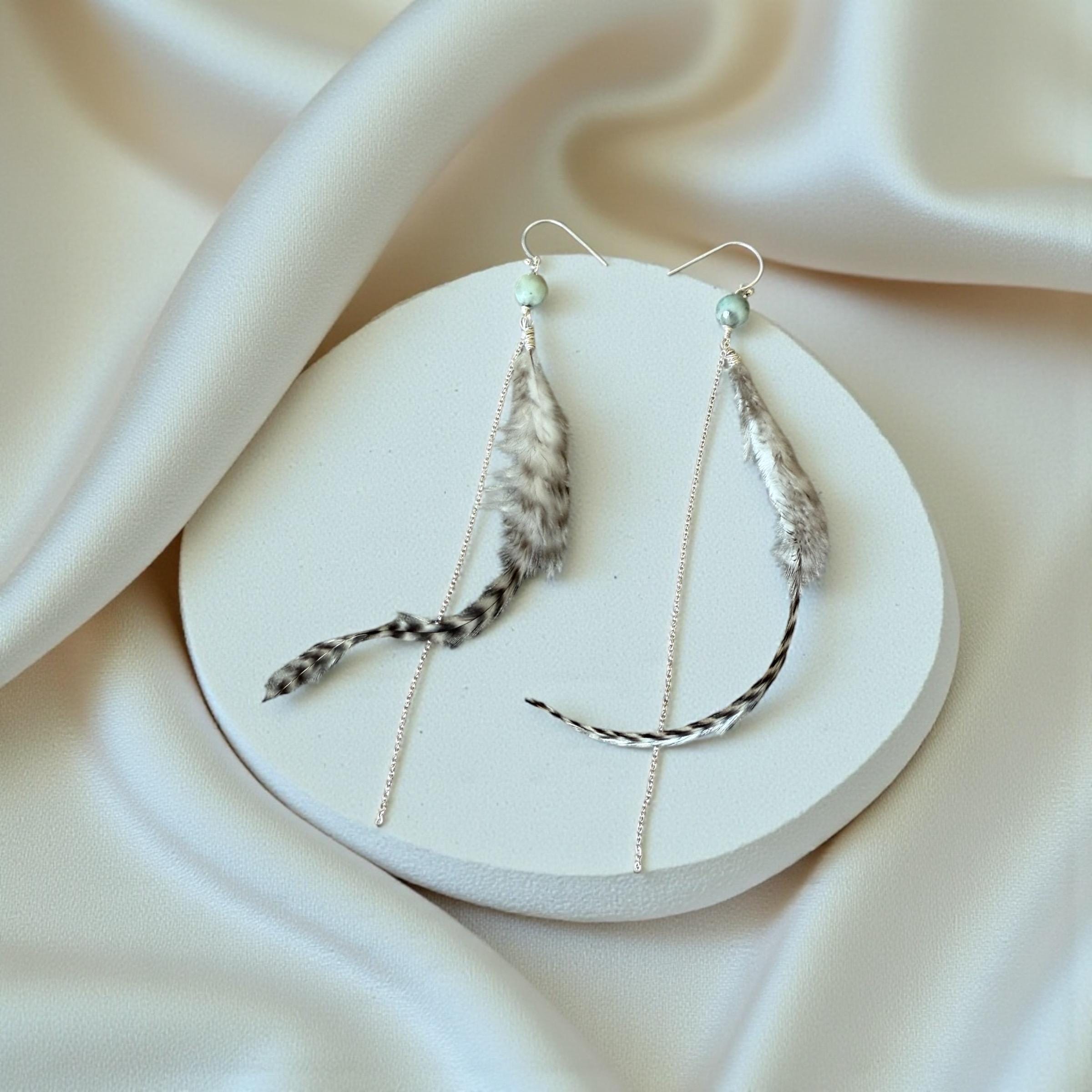Feathered Wild Whisper Earrings – Boho Luxe Collection