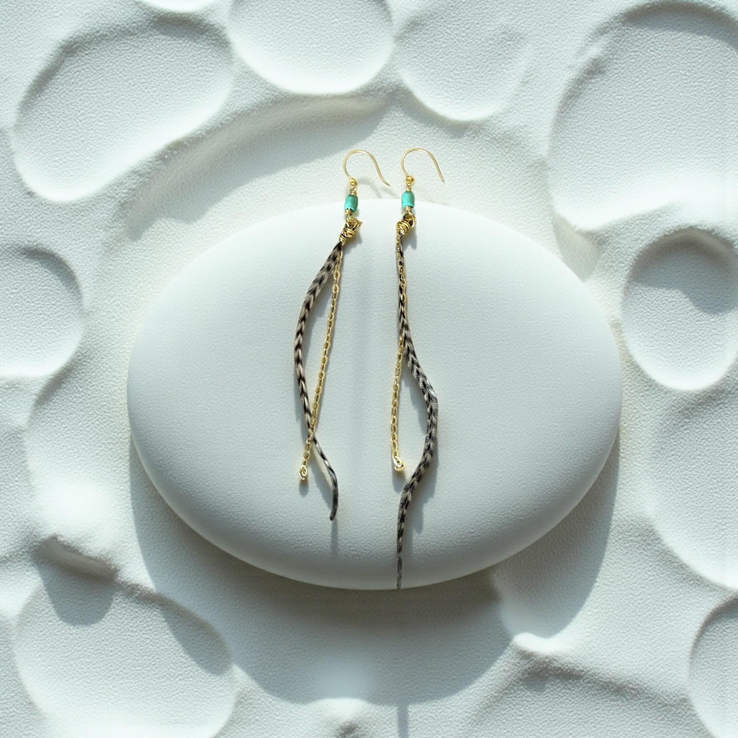Feathered Sahara Drift Earrings – Bohemian Edge Collection