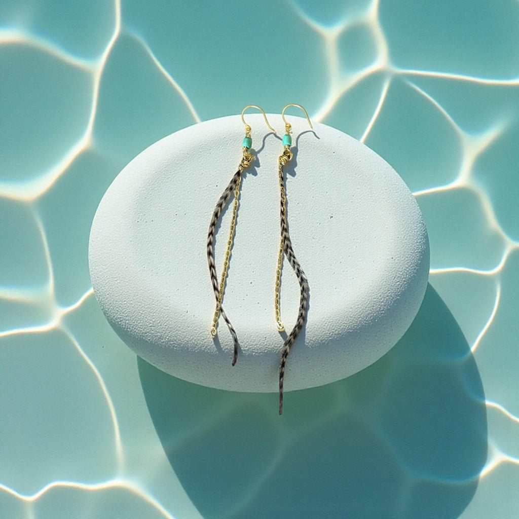 Feathered Sahara Drift Earrings – Bohemian Edge Collection