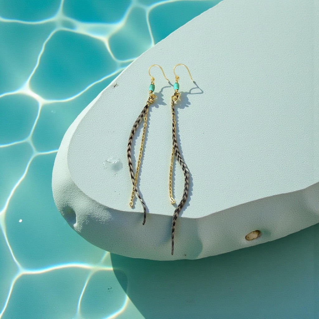 Feathered Sahara Drift Earrings – Bohemian Edge Collection
