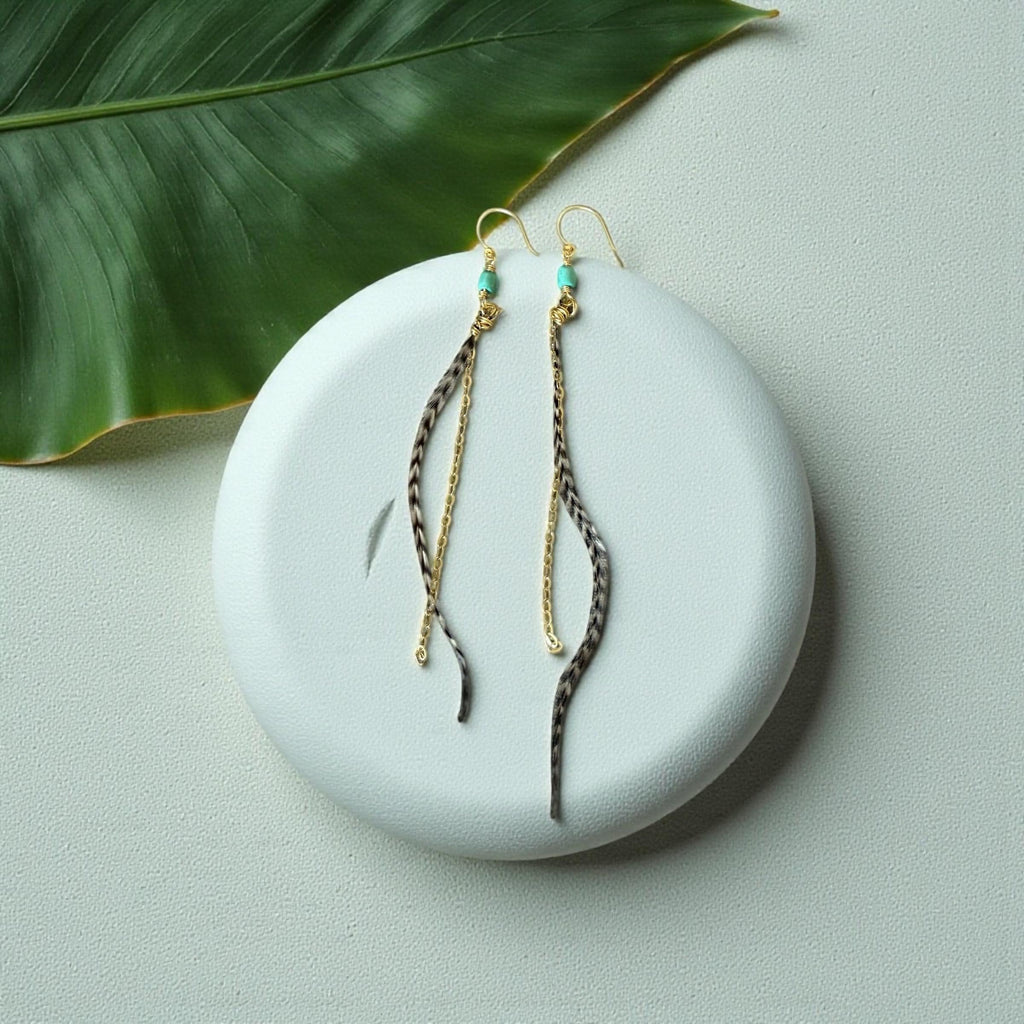 Feathered Sahara Drift Earrings – Bohemian Edge Collection