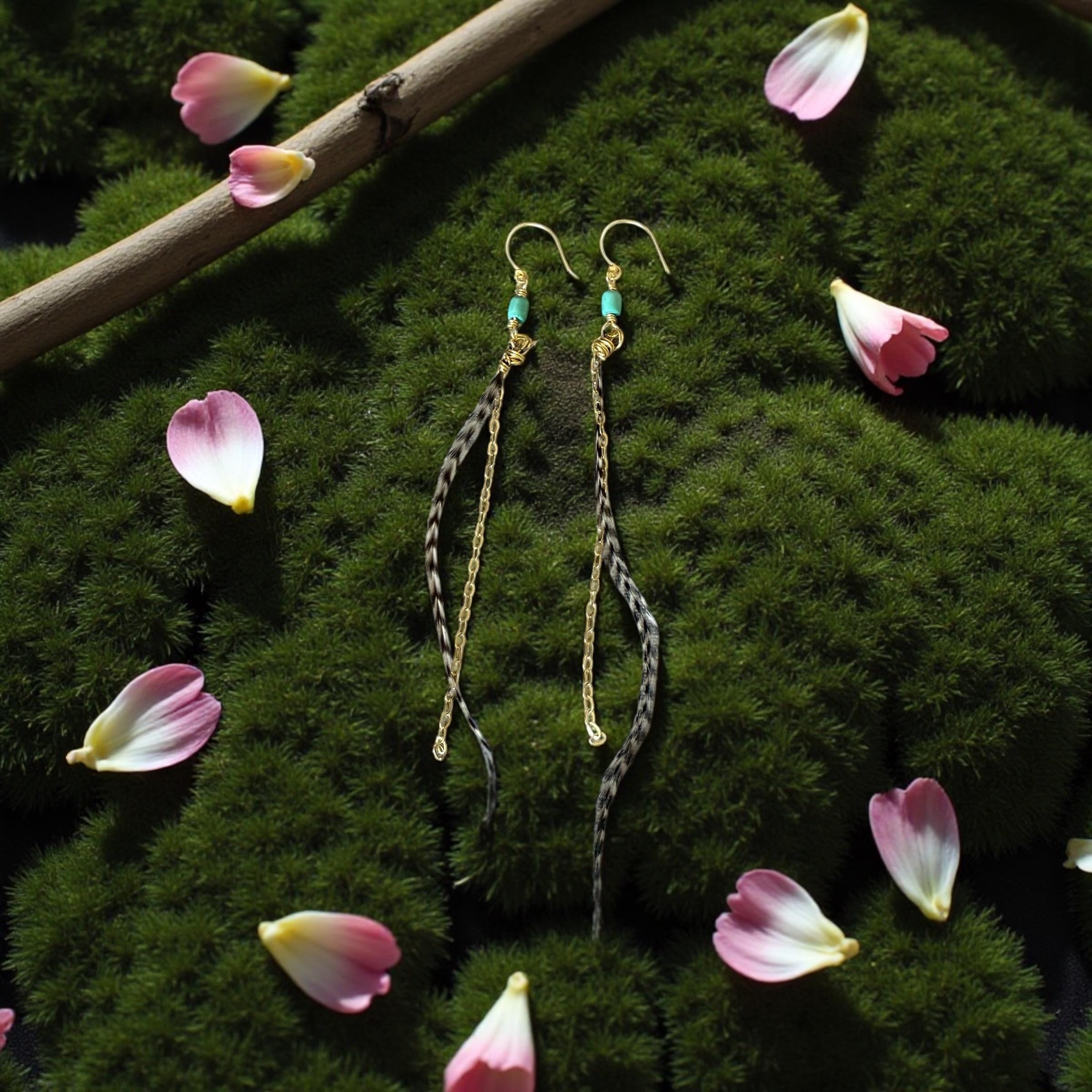 Feathered Sahara Drift Earrings – Bohemian Edge Collection