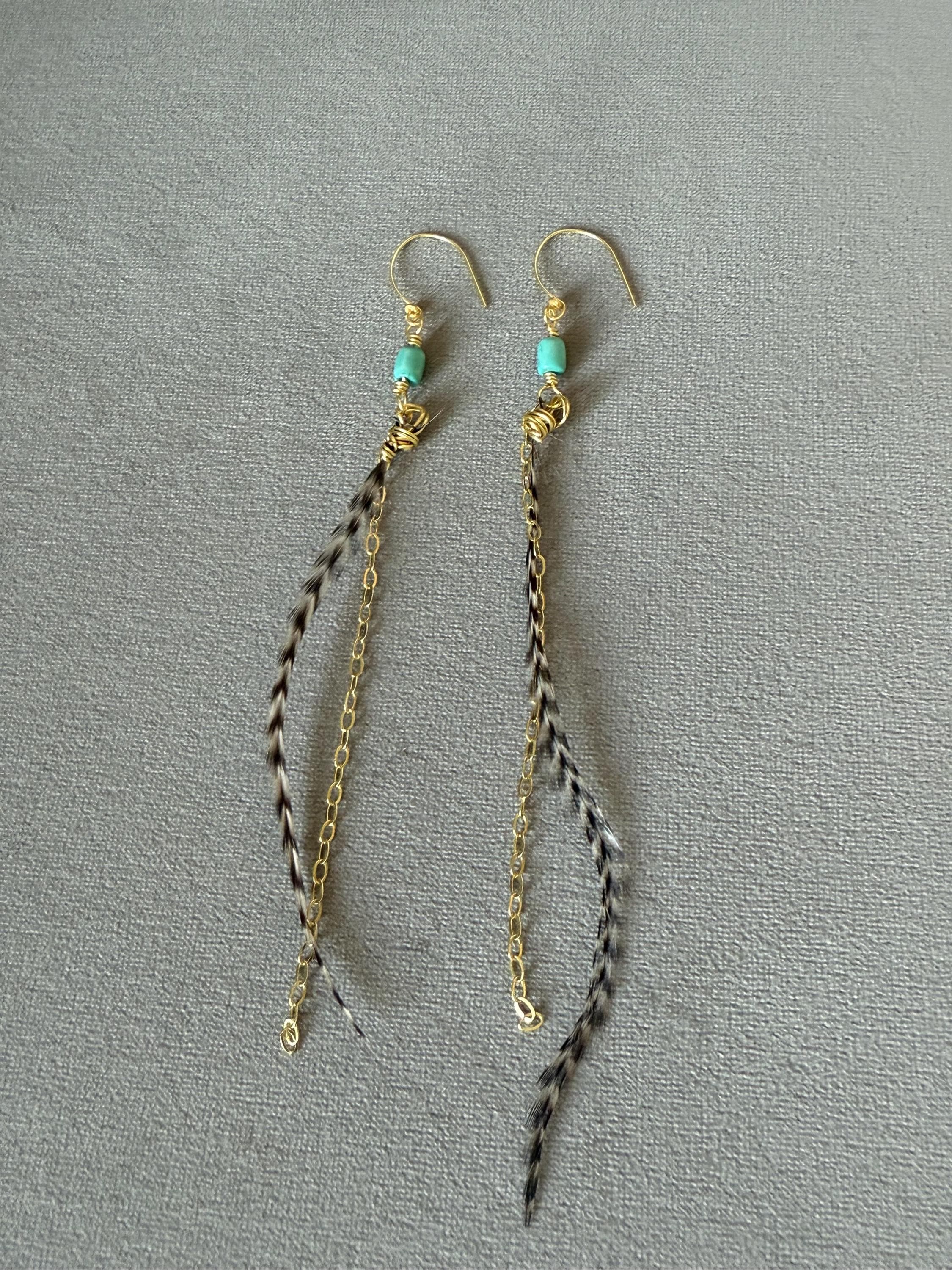 Feathered Sahara Drift Earrings – Bohemian Edge Collection