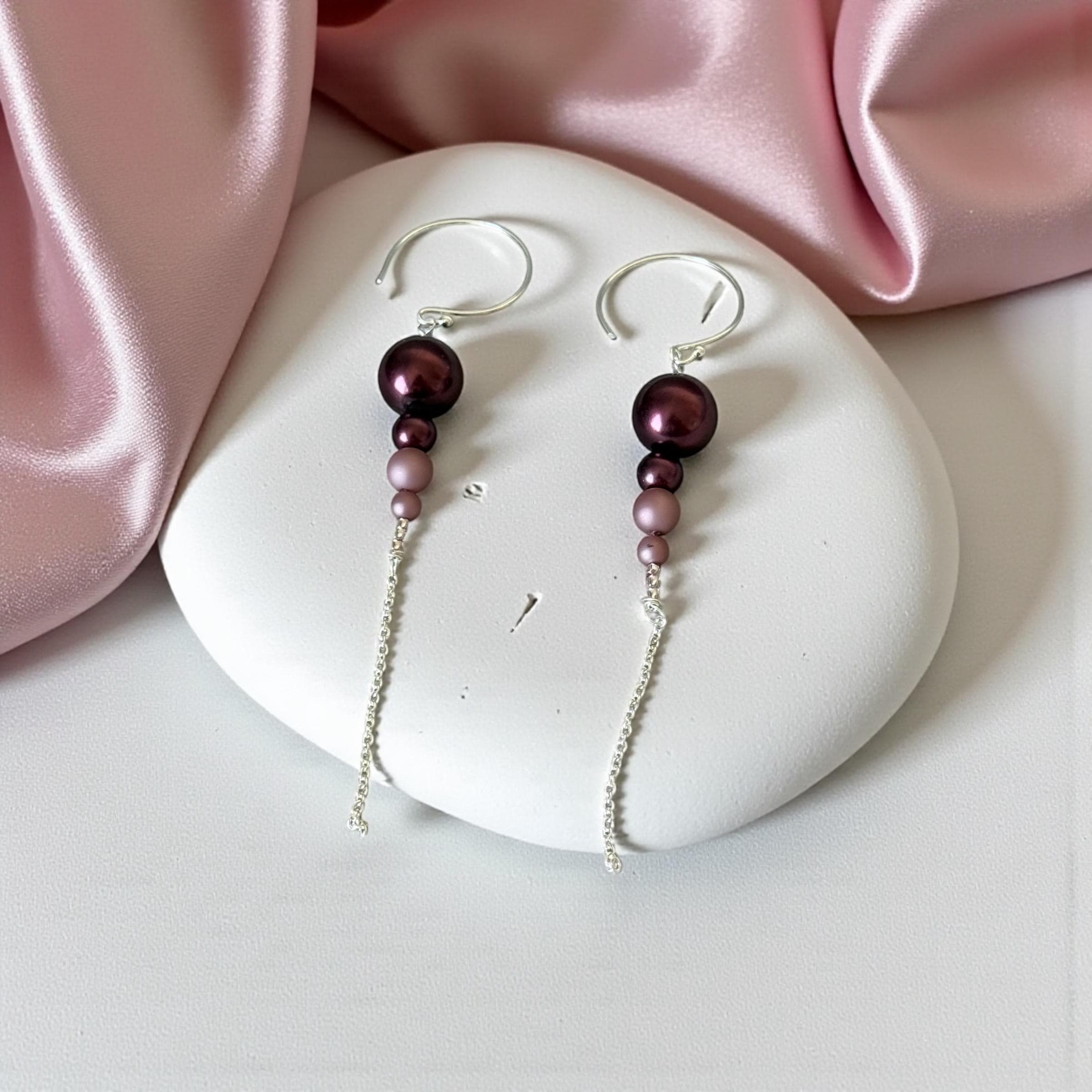 Plum Eclipse Earrings