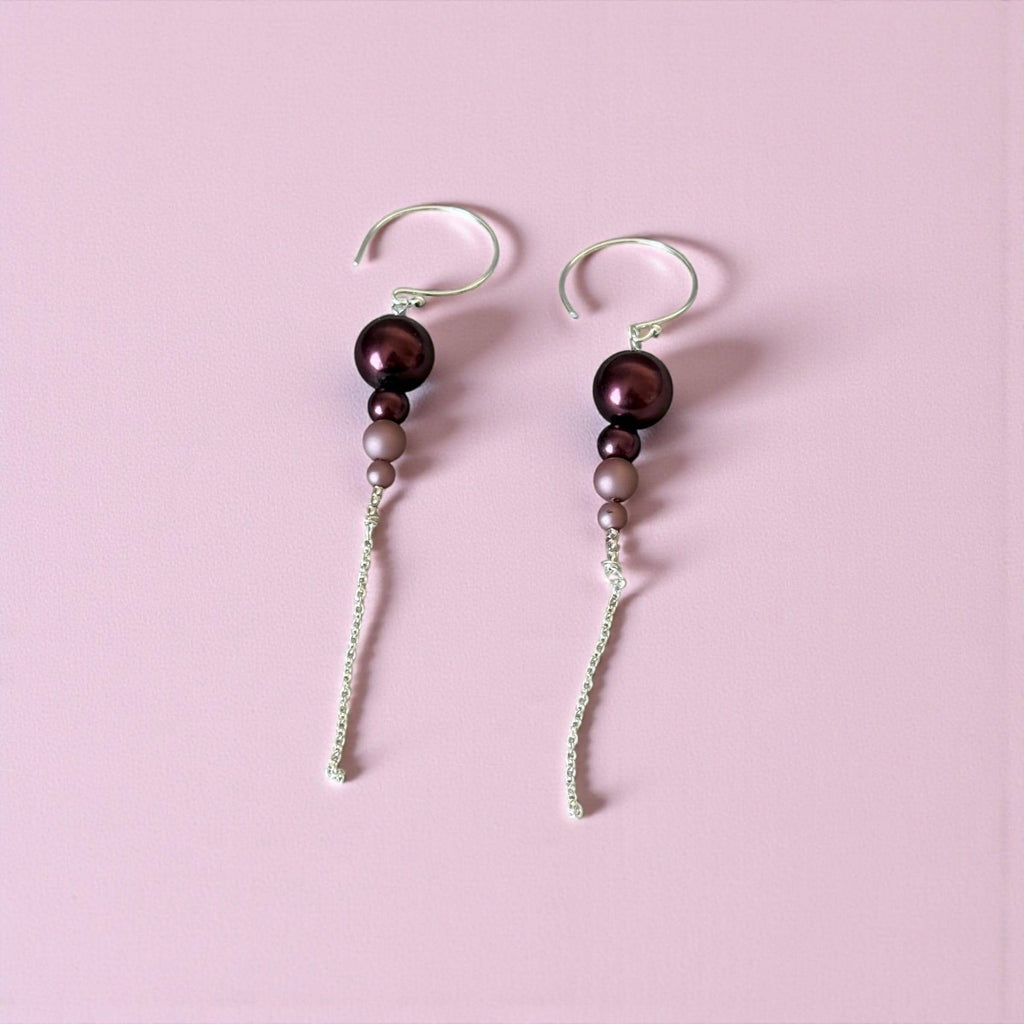 Plum Eclipse Earrings