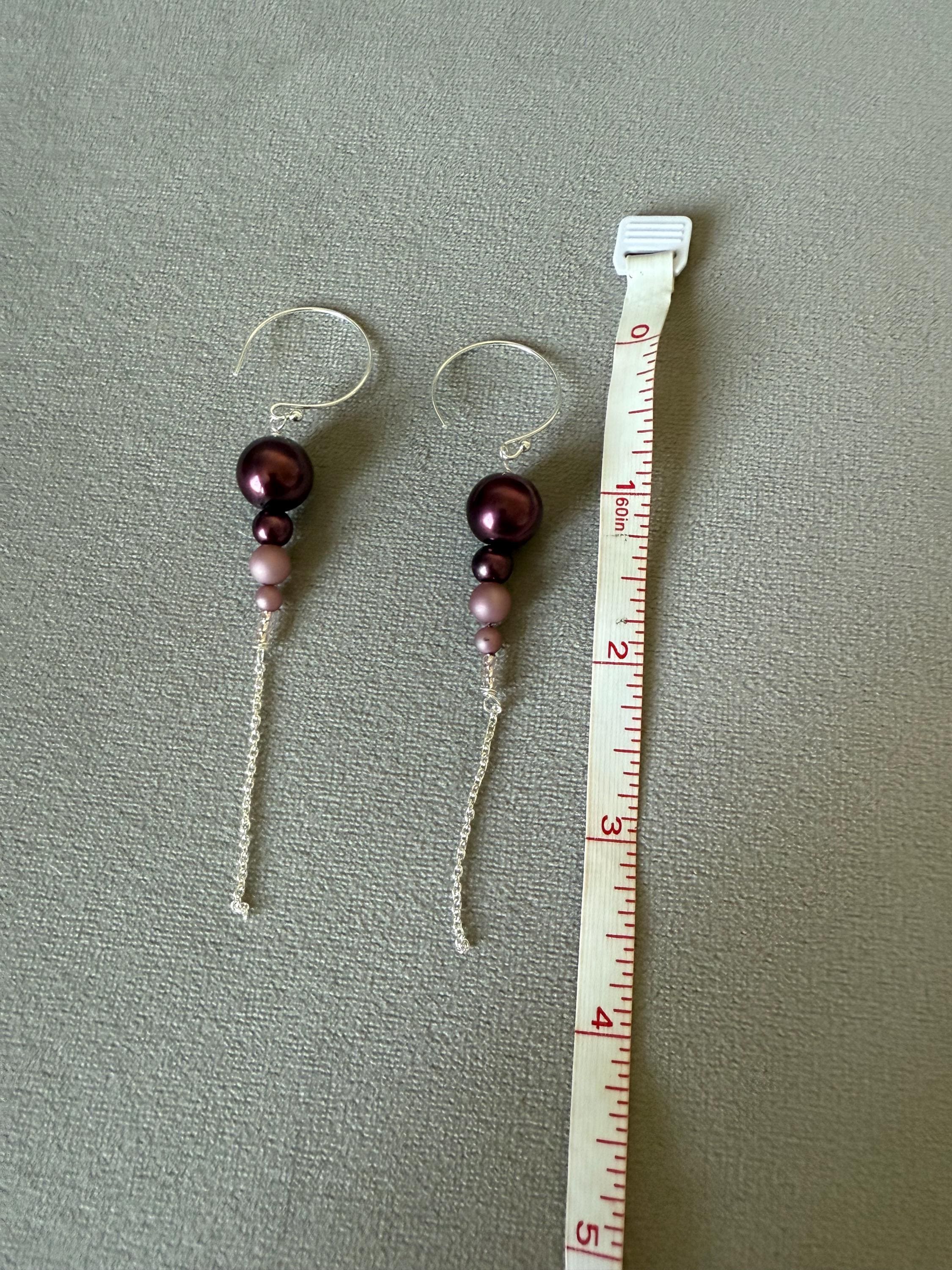 Plum Eclipse Earrings