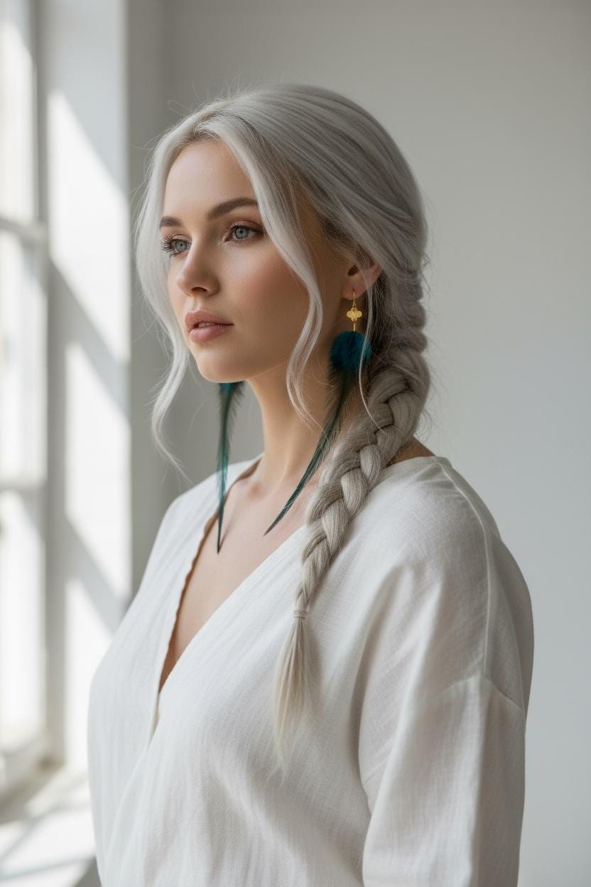 Feathered Siren’s Whisper Feather Earrings