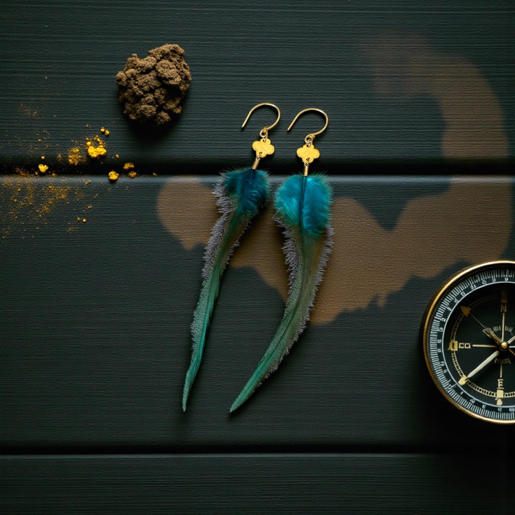 Feathered Siren’s Whisper Feather Earrings