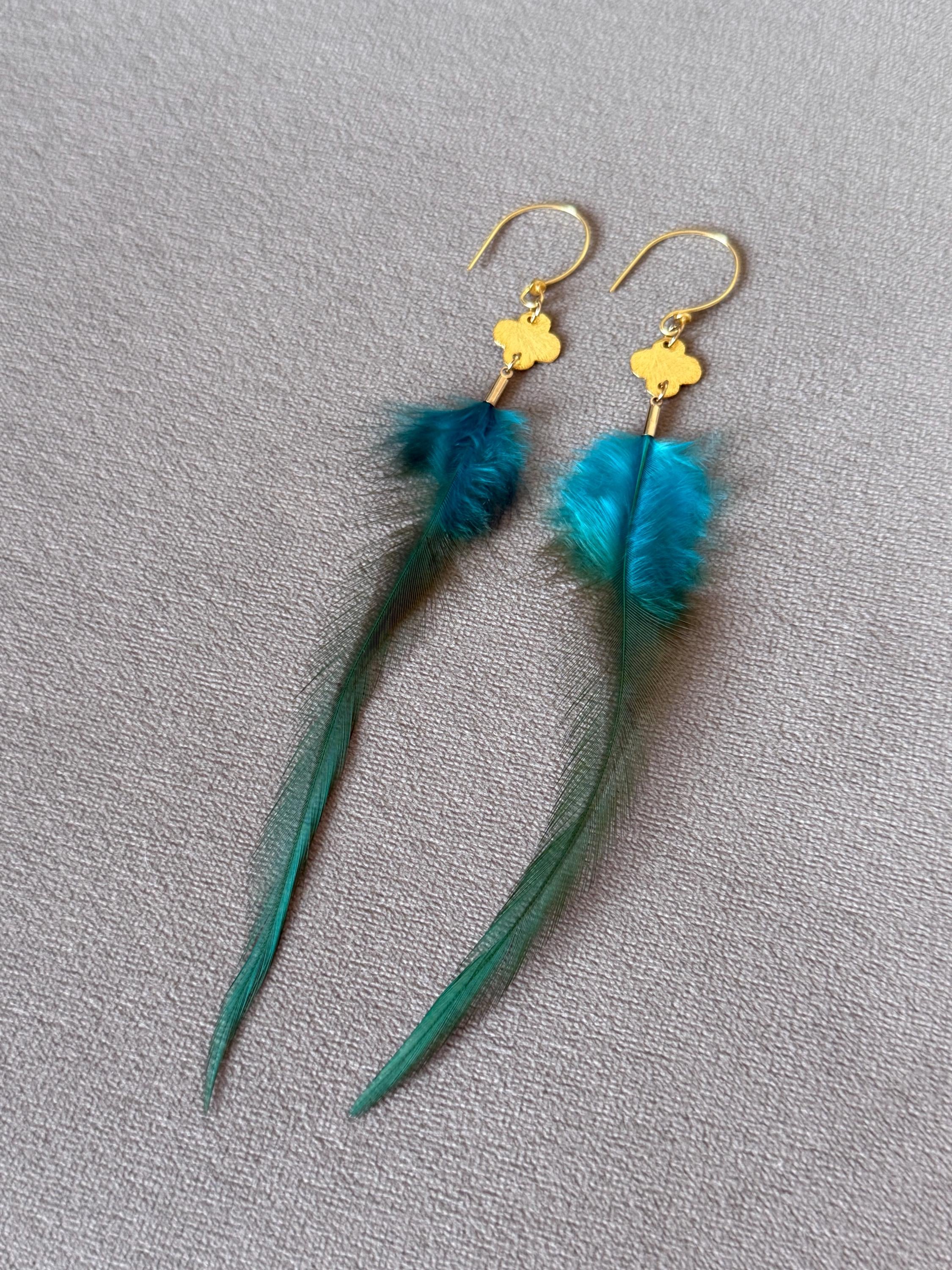 Feathered Siren’s Whisper Feather Earrings