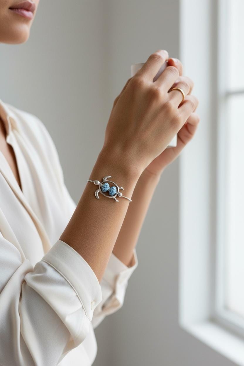 Celestial Tide Turtle Bracelet