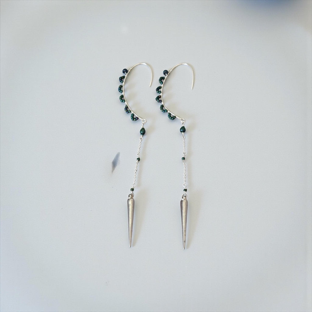 Shadow Siren Spike Drop Earrings