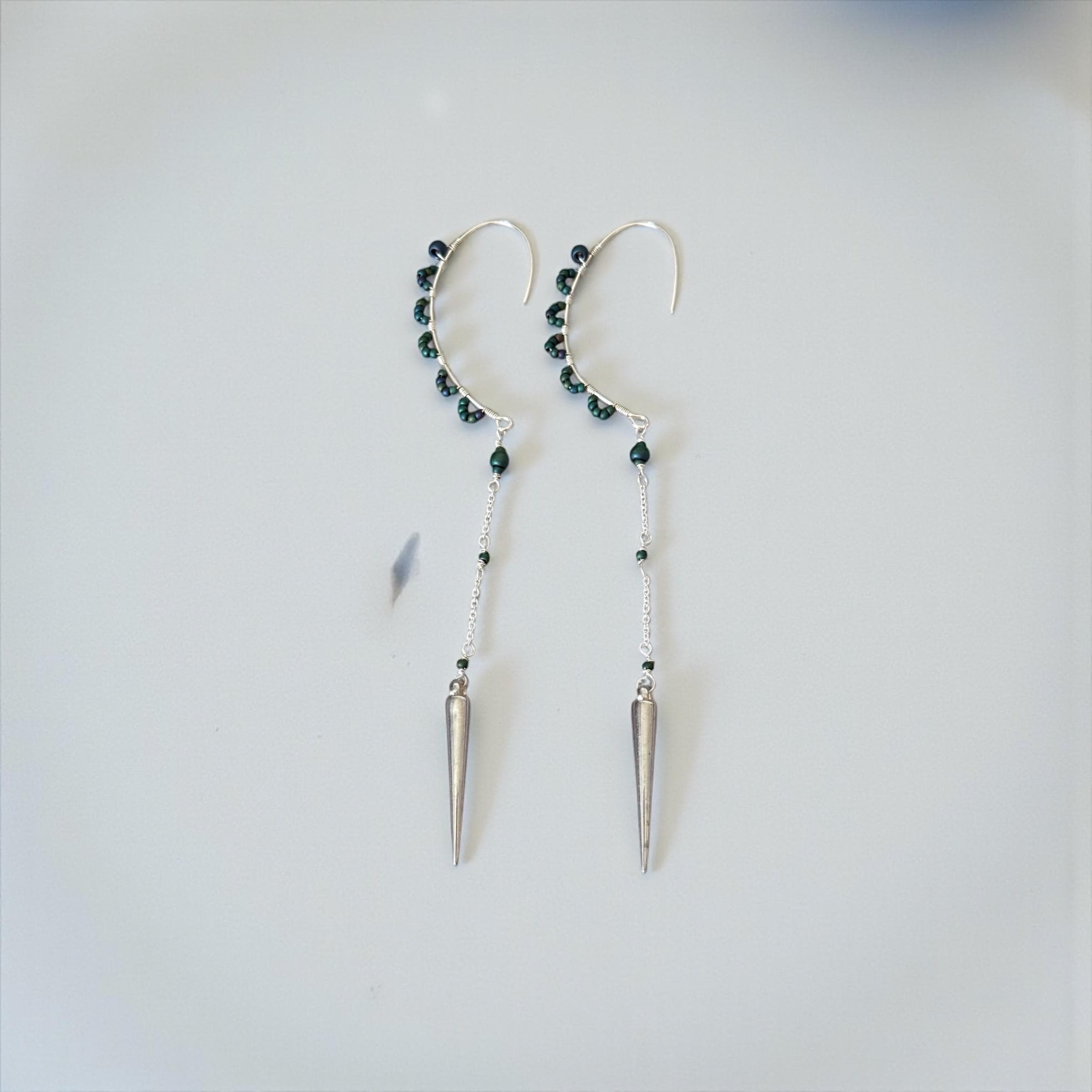 Shadow Siren Spike Drop Earrings