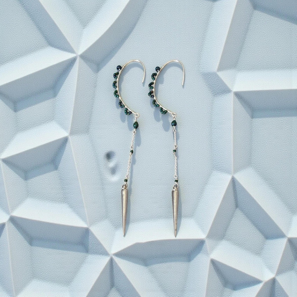 Shadow Siren Spike Drop Earrings