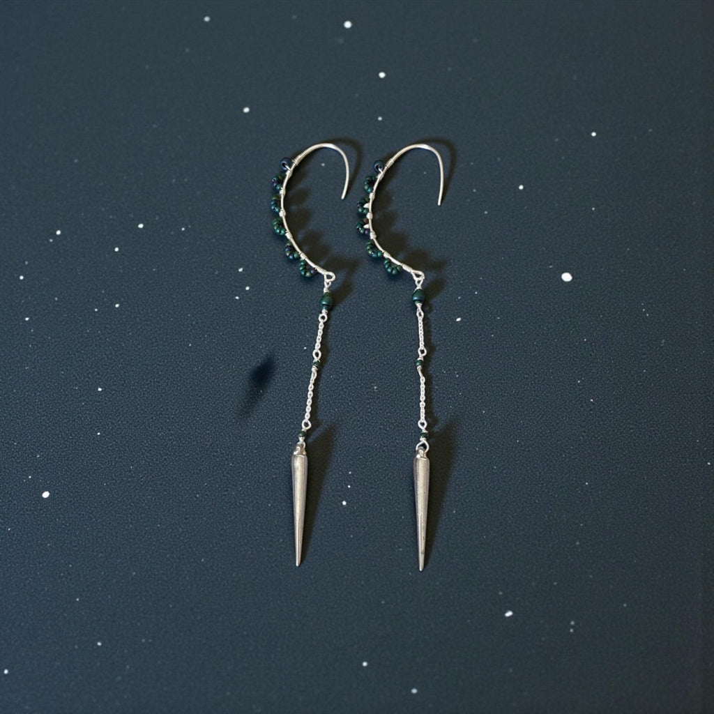 Shadow Siren Spike Drop Earrings
