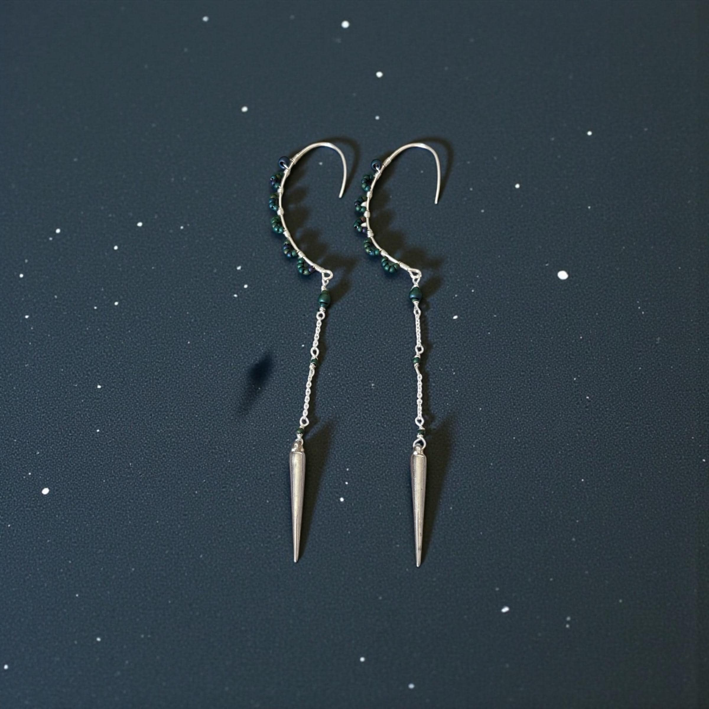 Shadow Siren Spike Drop Earrings