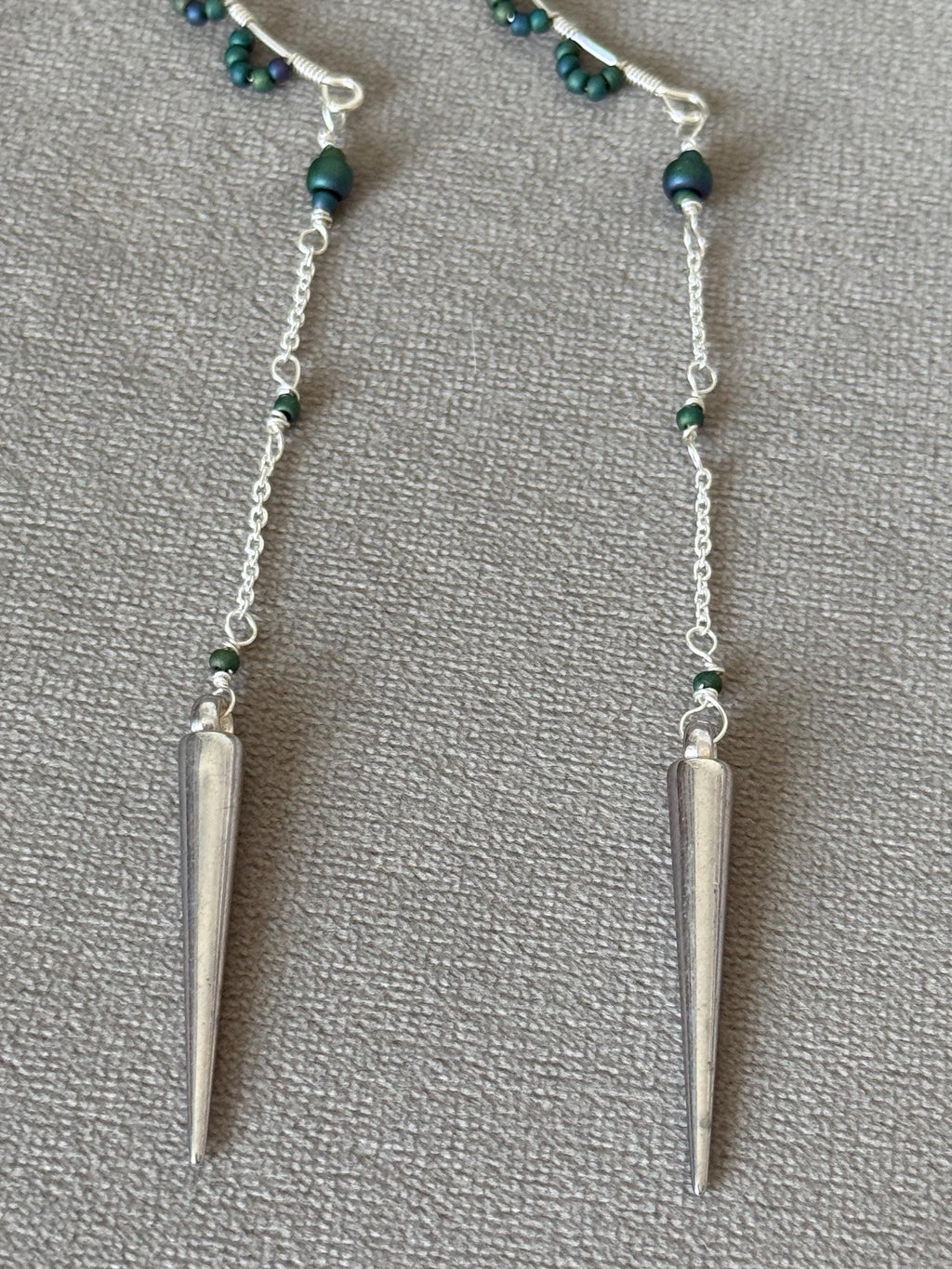 Shadow Siren Spike Drop Earrings