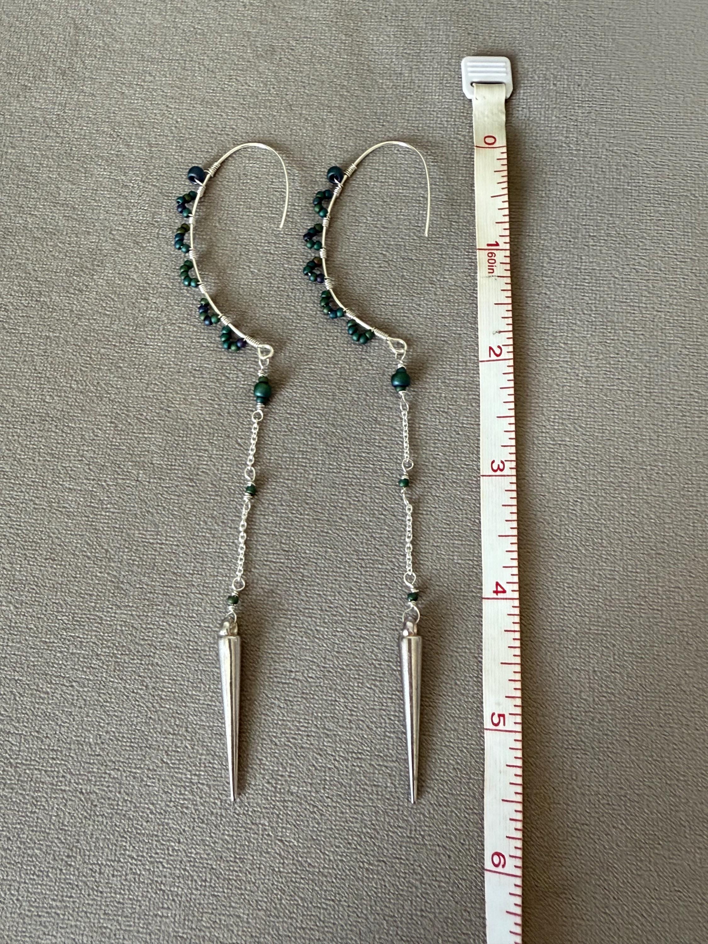 Shadow Siren Spike Drop Earrings