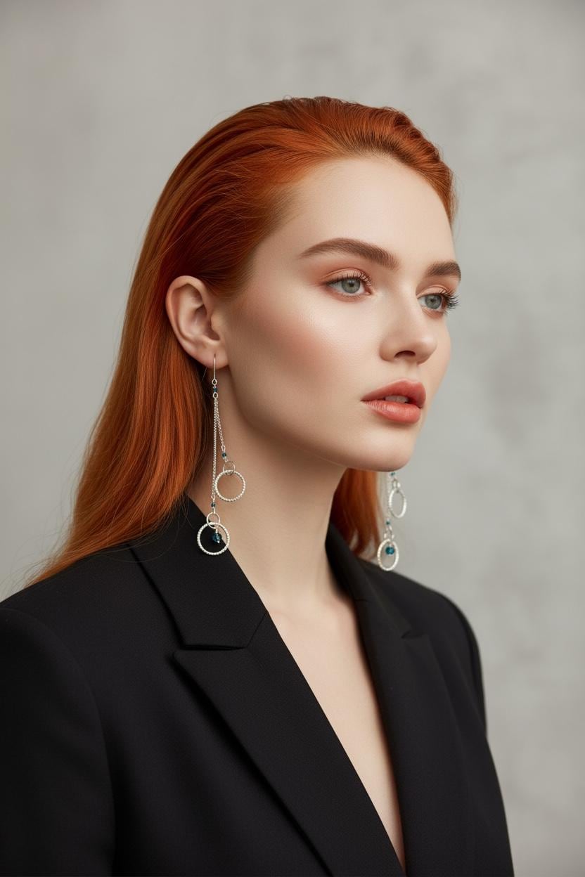 Midnight Orbit Dangle Earrings