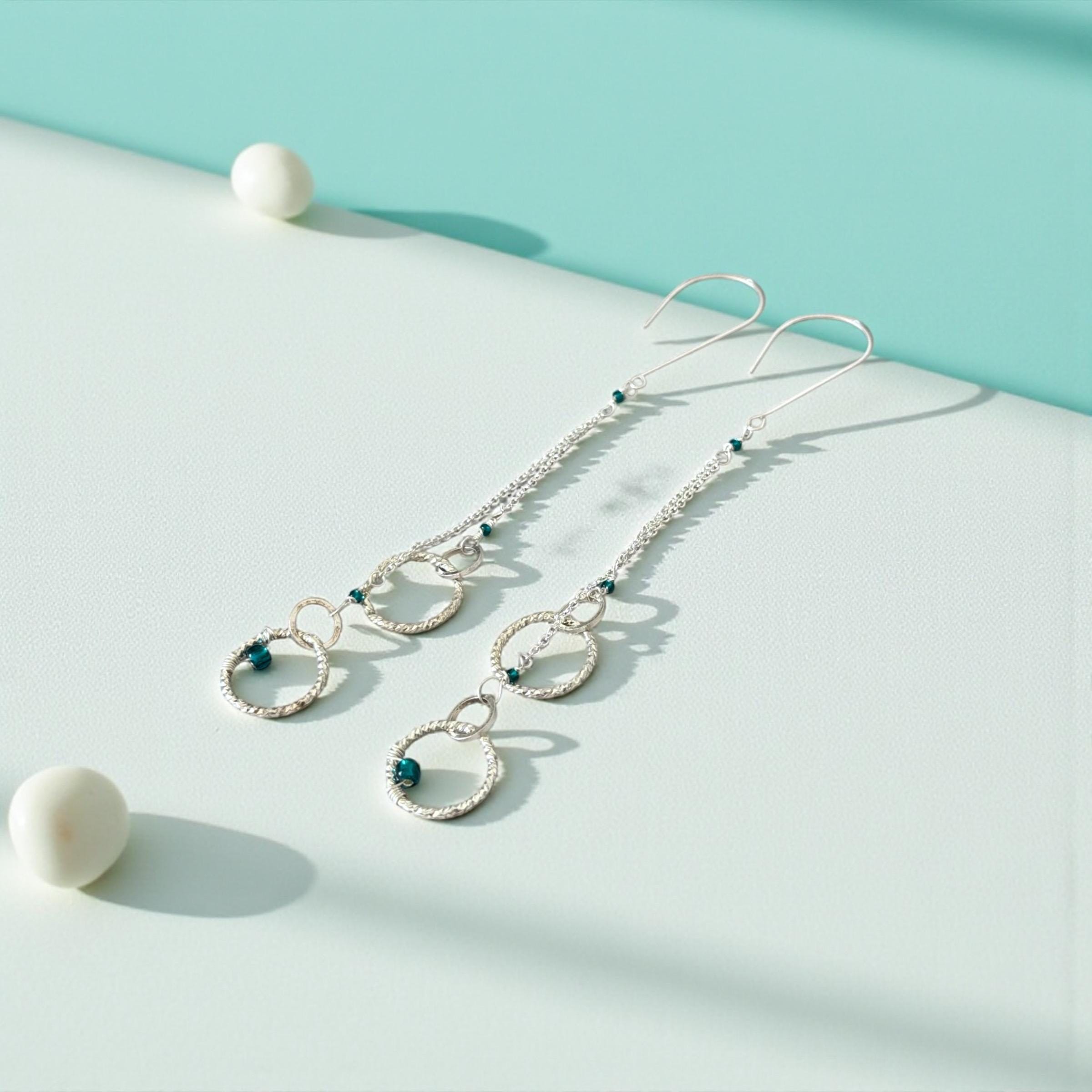 Midnight Orbit Dangle Earrings