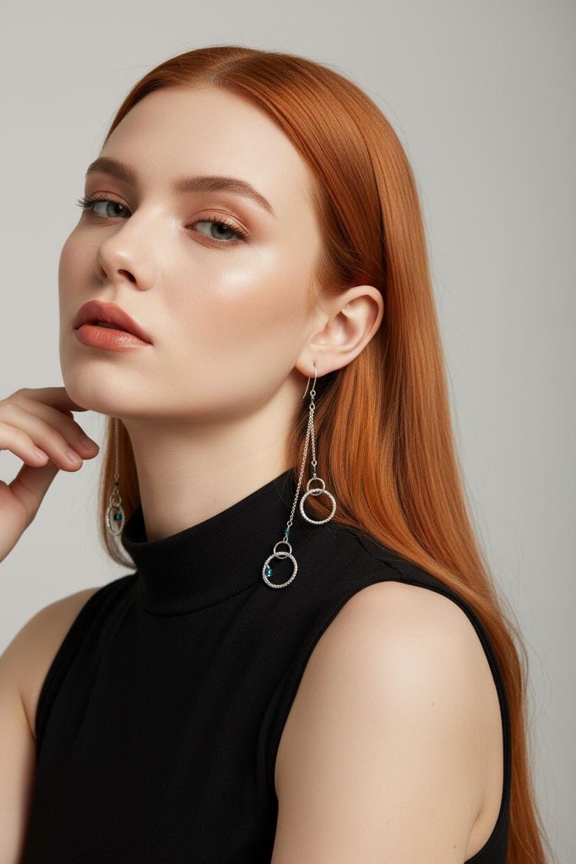 Midnight Orbit Dangle Earrings