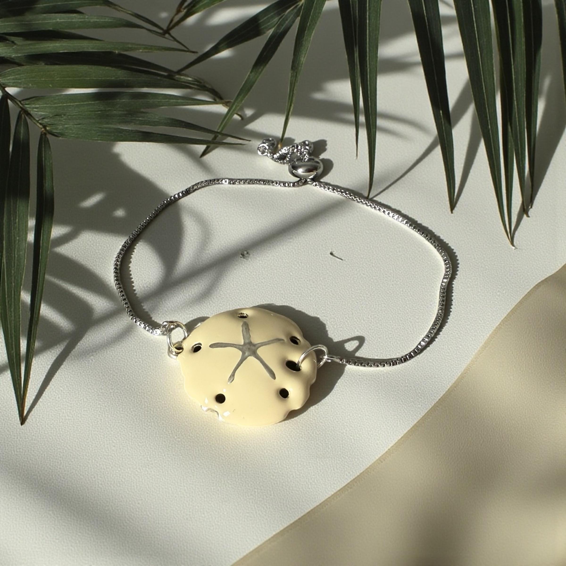 Coastal Keepsake Sand Dollar Bolo Bracelet