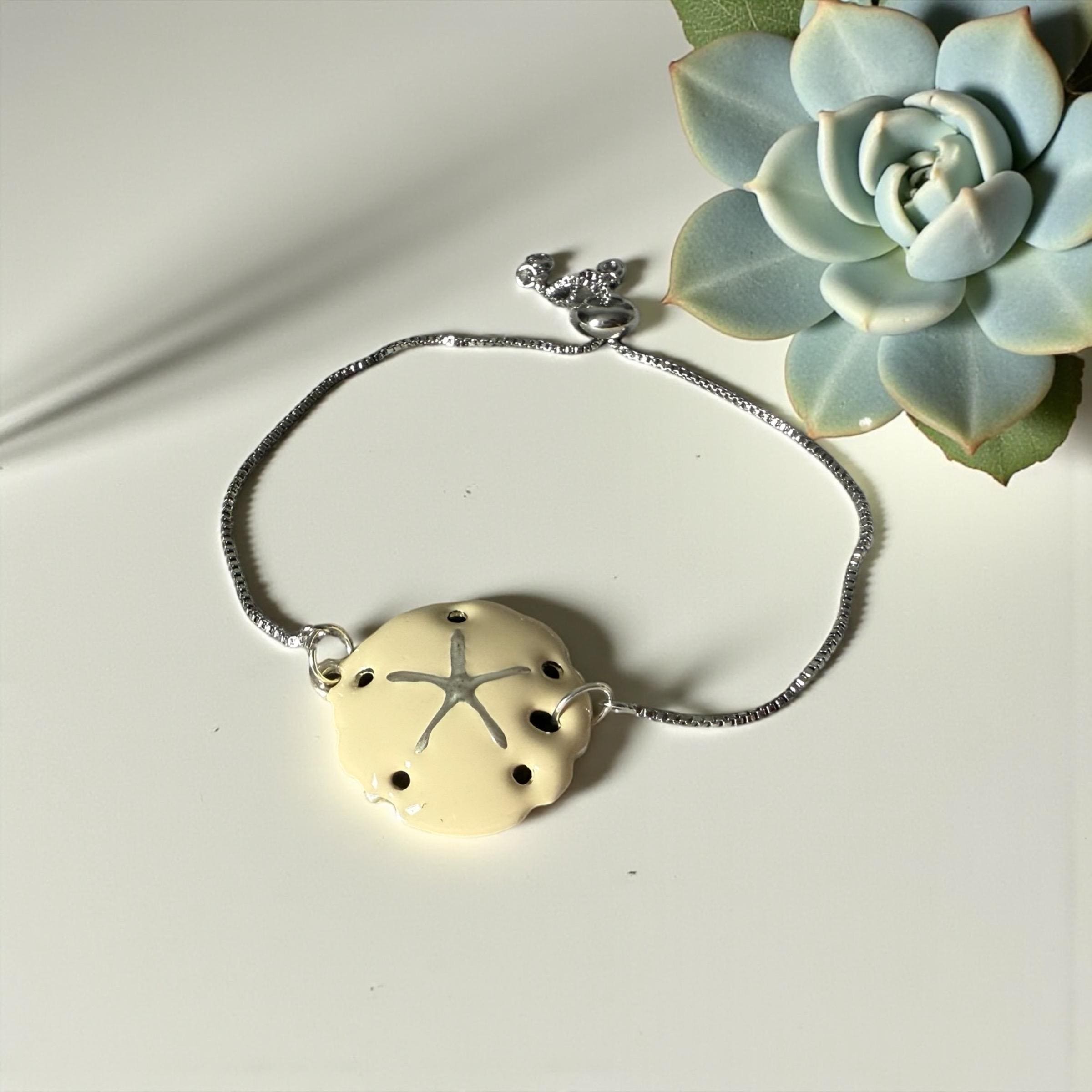 Coastal Keepsake Sand Dollar Bolo Bracelet