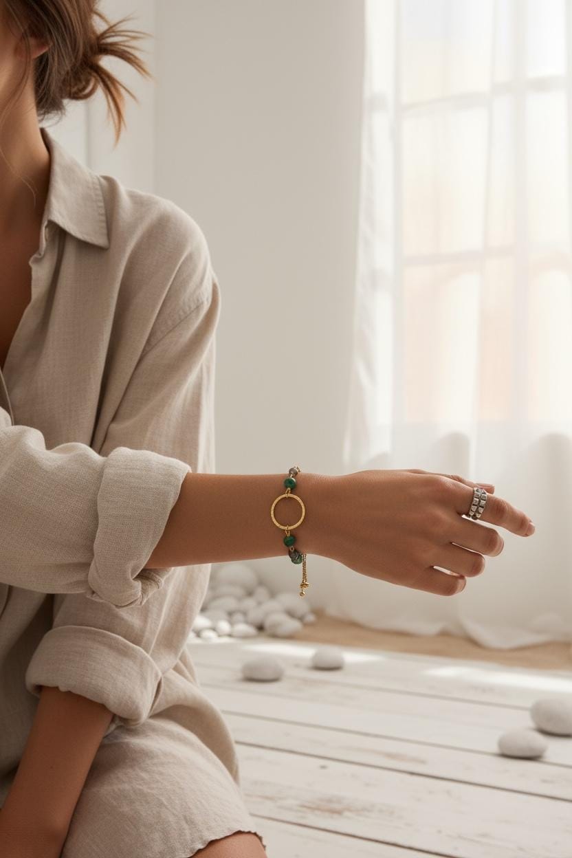 Emerald Orbit Luxe Bracelet