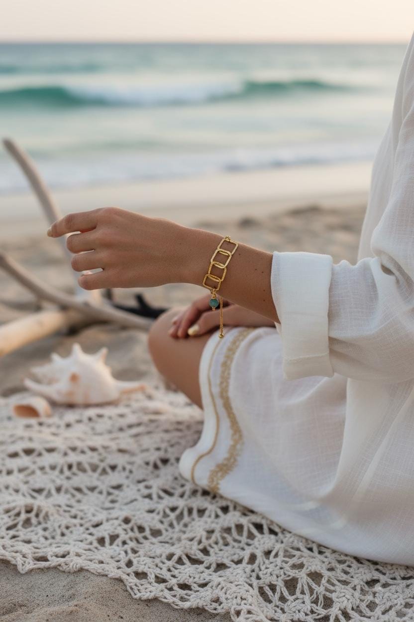Golden Link Muse Bolo Bracelet