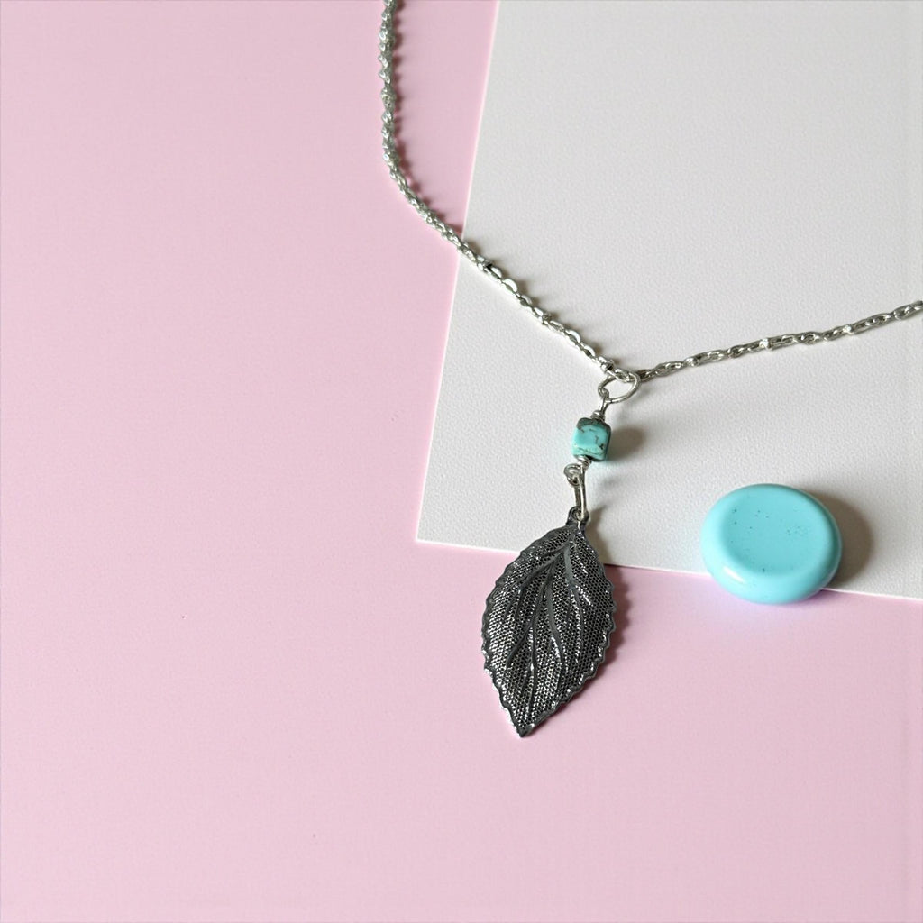 Silver Whisper Leaf Necklace