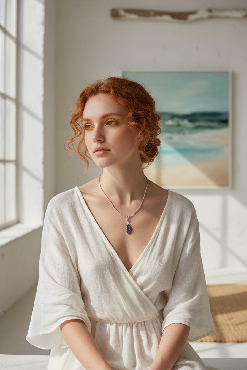 Silver Whisper Leaf Necklace