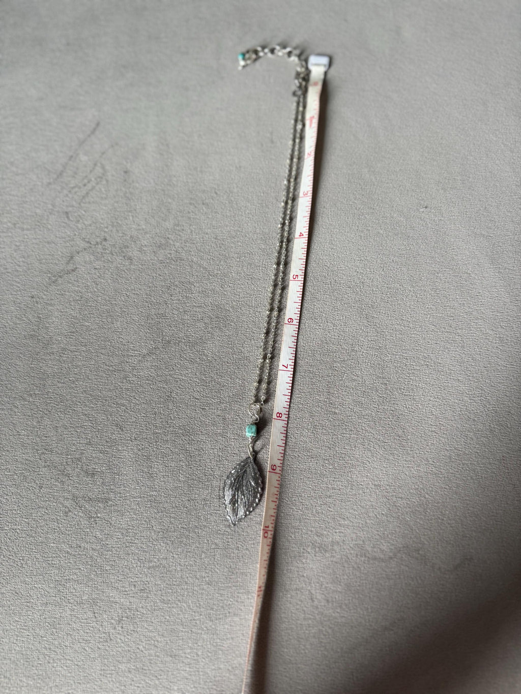 Silver Whisper Leaf Necklace