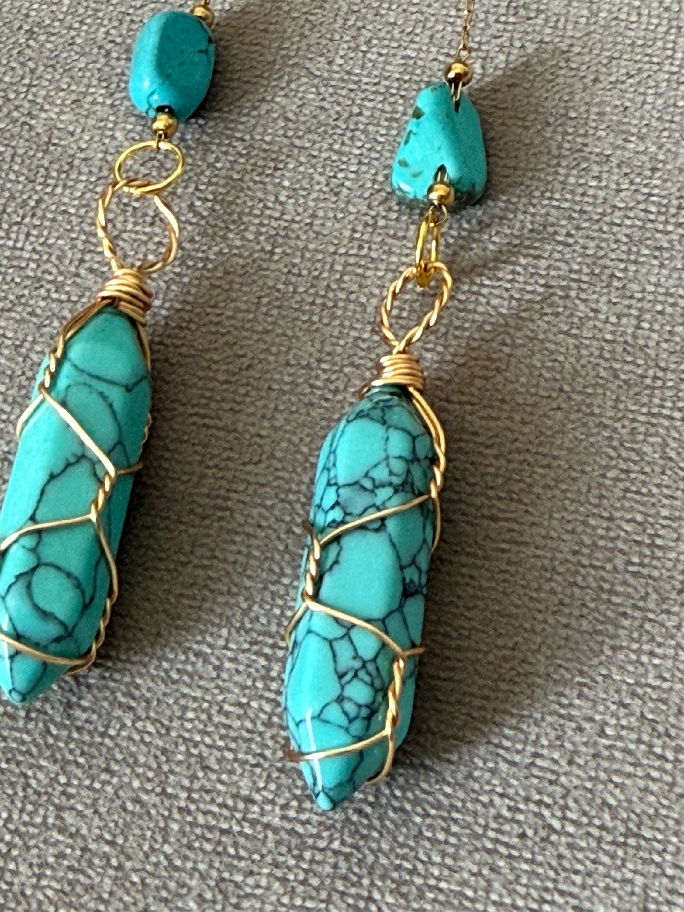 Azure Siren Drop Earrings – Oceanbound Collection