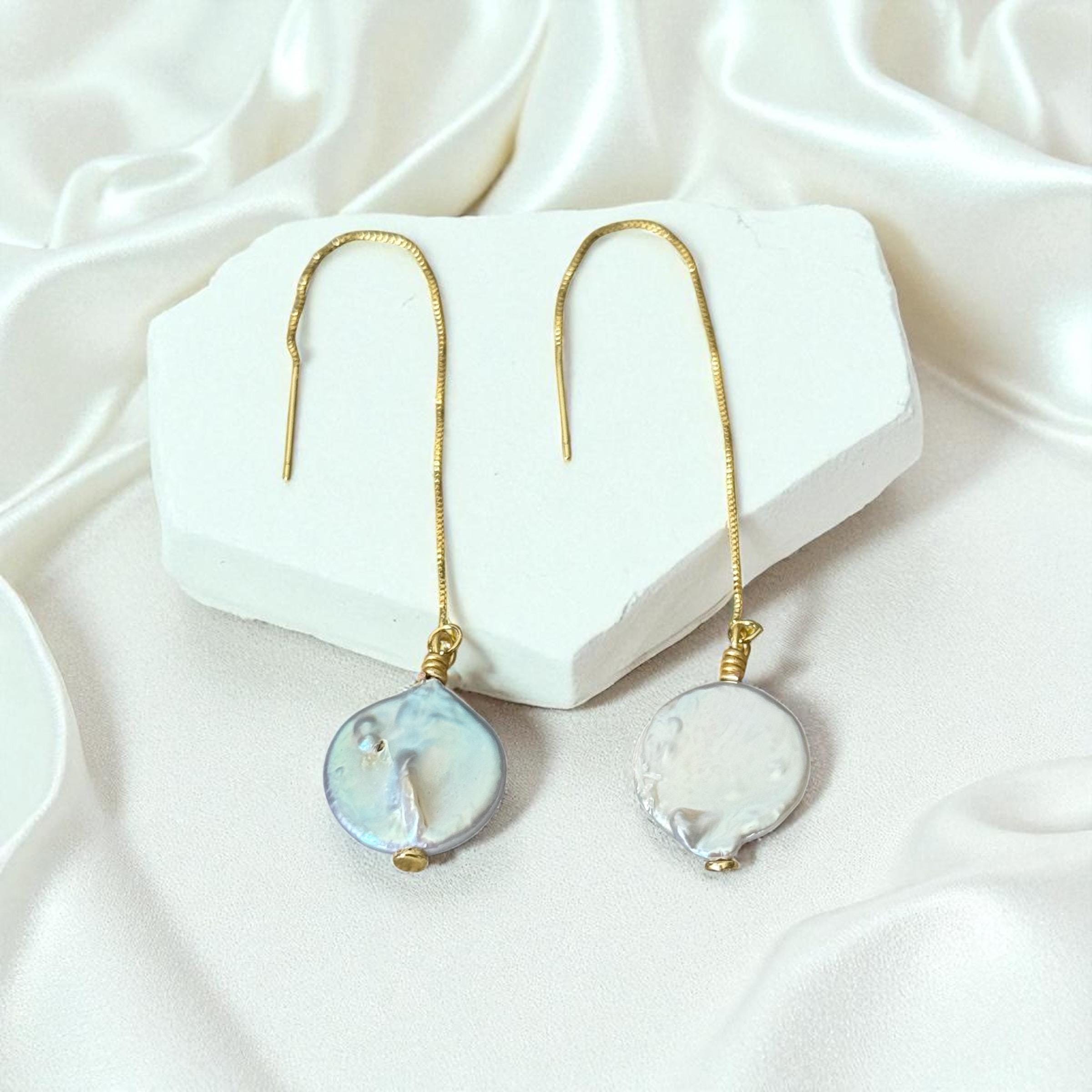 Lunar Drift Threaders – Celestial Pearl Collection