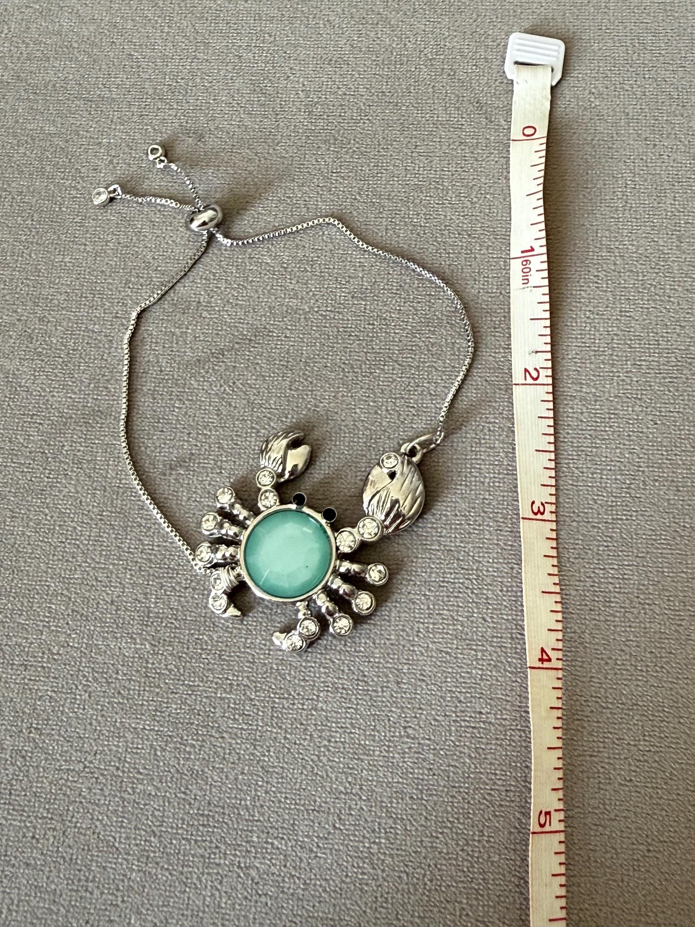 Aqua Crab Bolo Bracelet – Midnight Sands Collection
