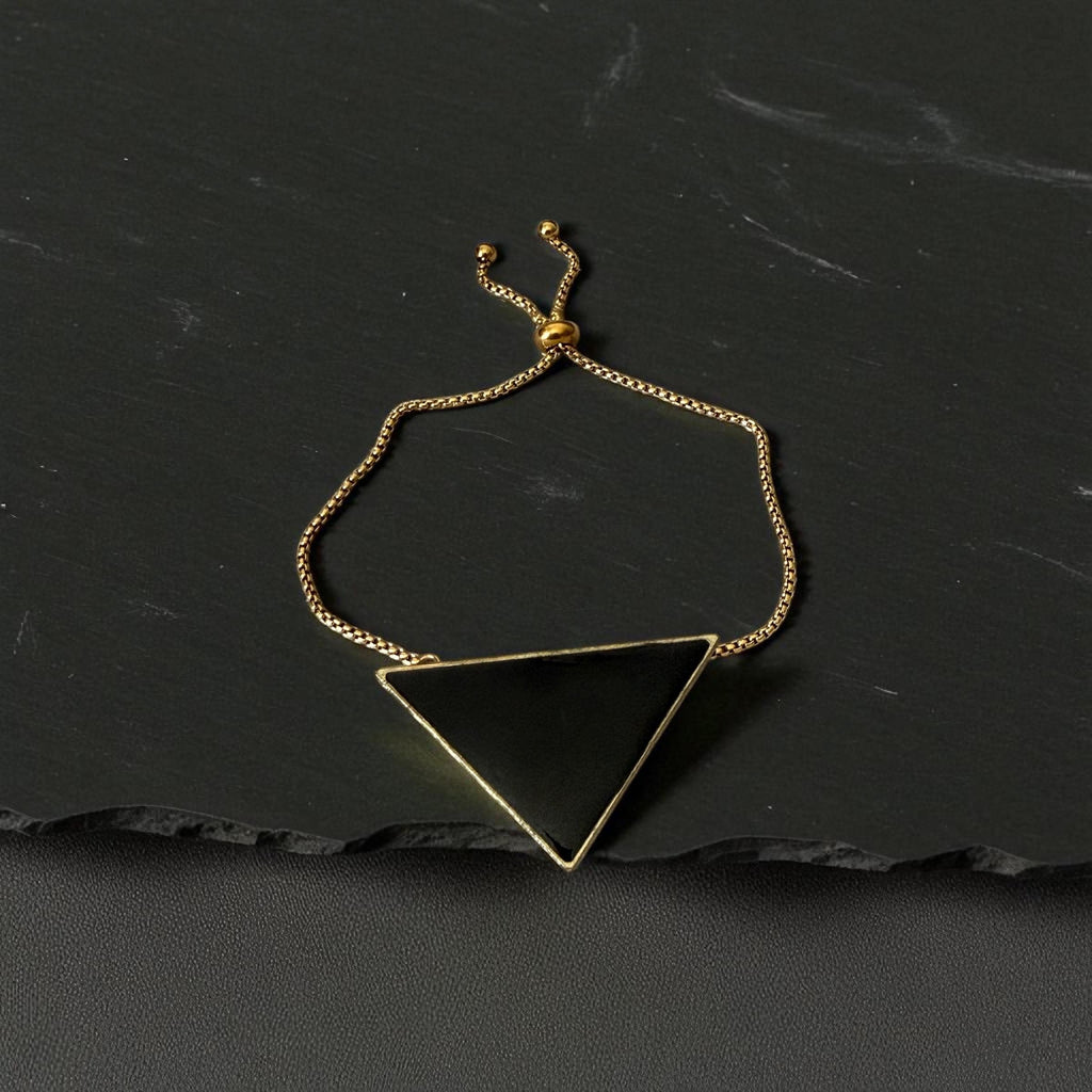 Obsidian Apex Bracelet – Noir Geometry Collection