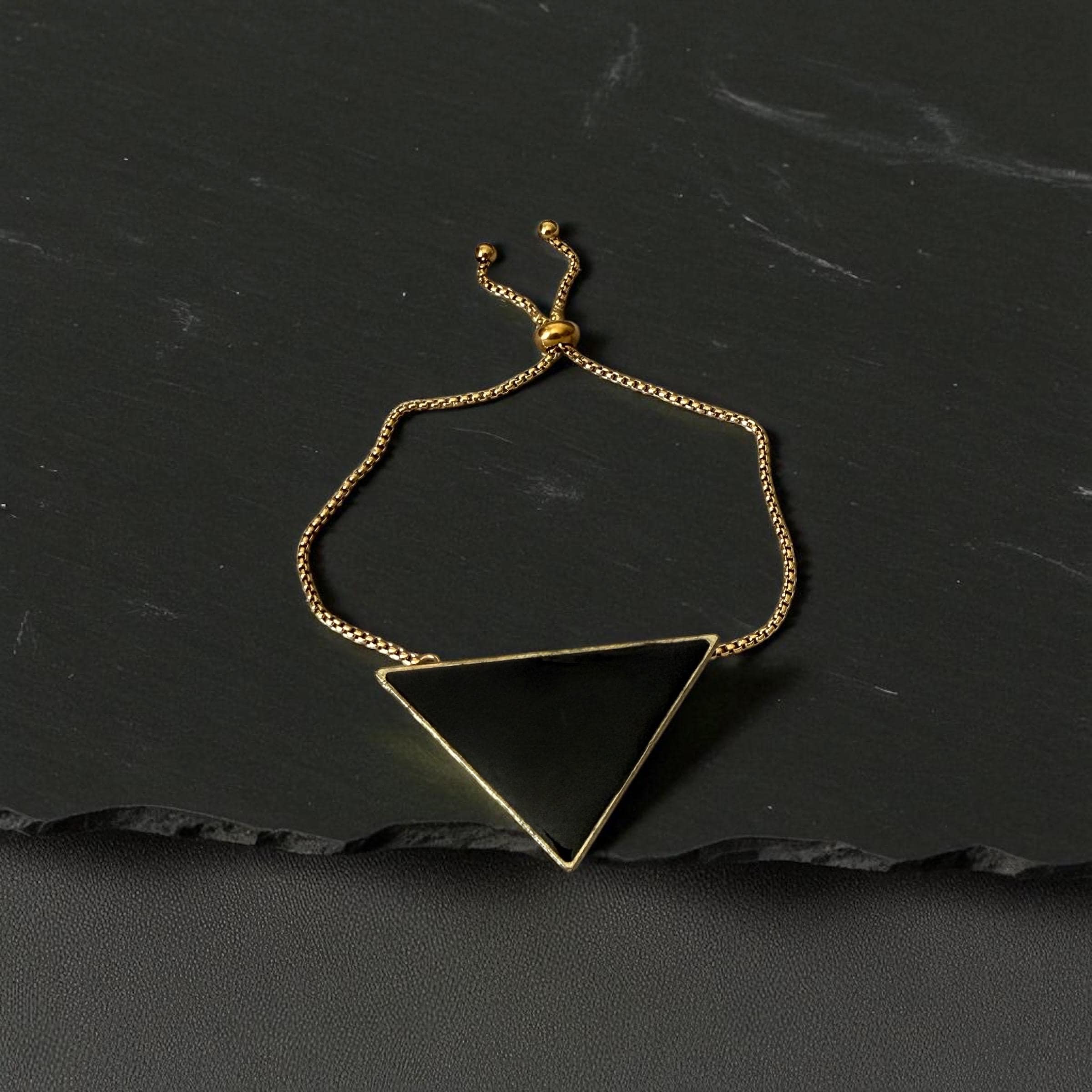 Obsidian Apex Bracelet – Noir Geometry Collection