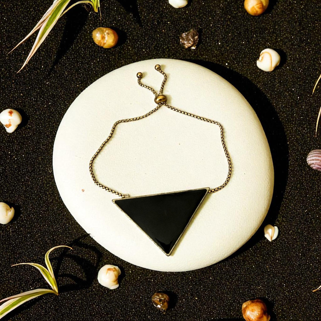 Obsidian Apex Bracelet – Noir Geometry Collection