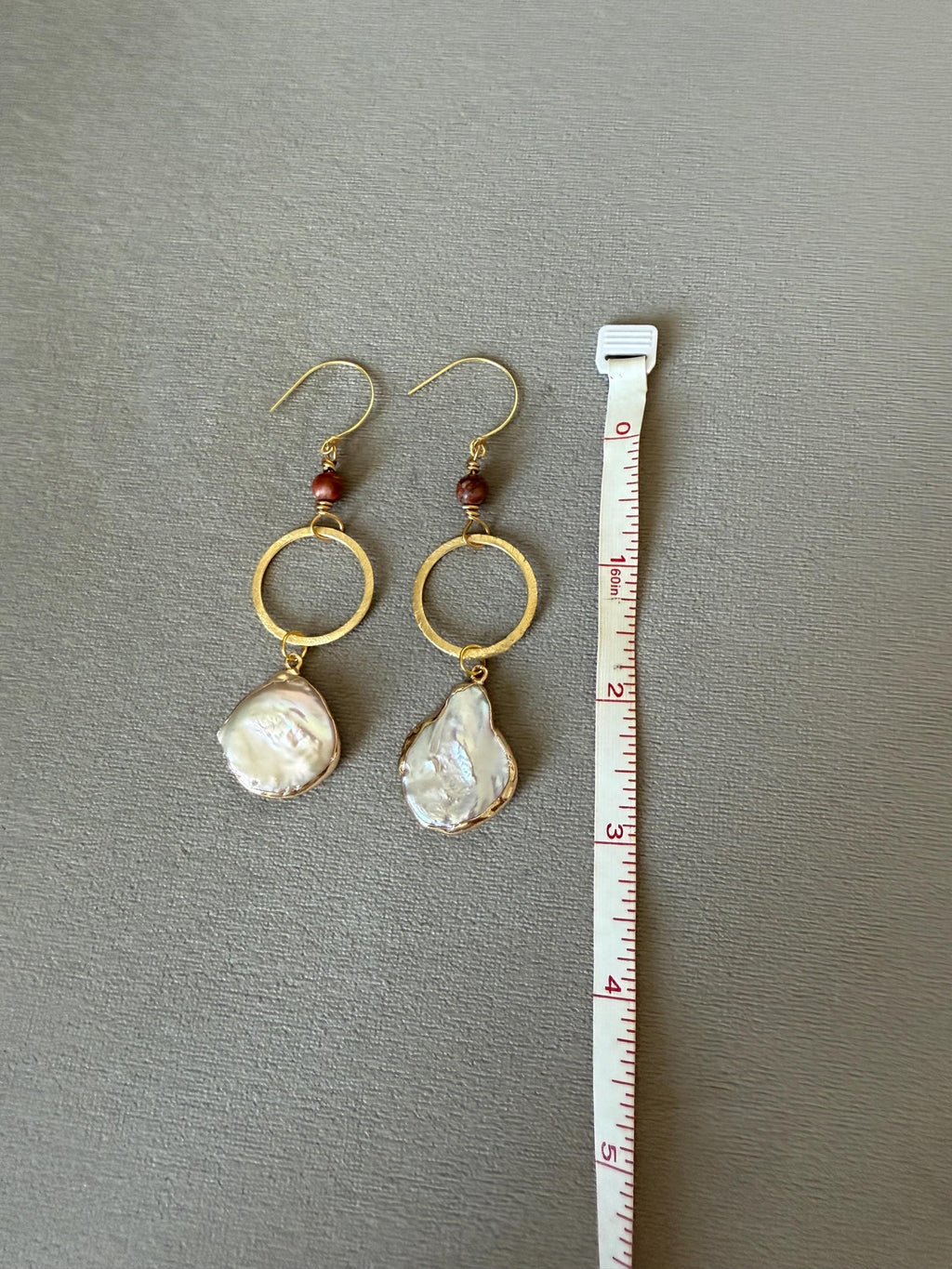 Gilded Tide Drop Pearl Earrings