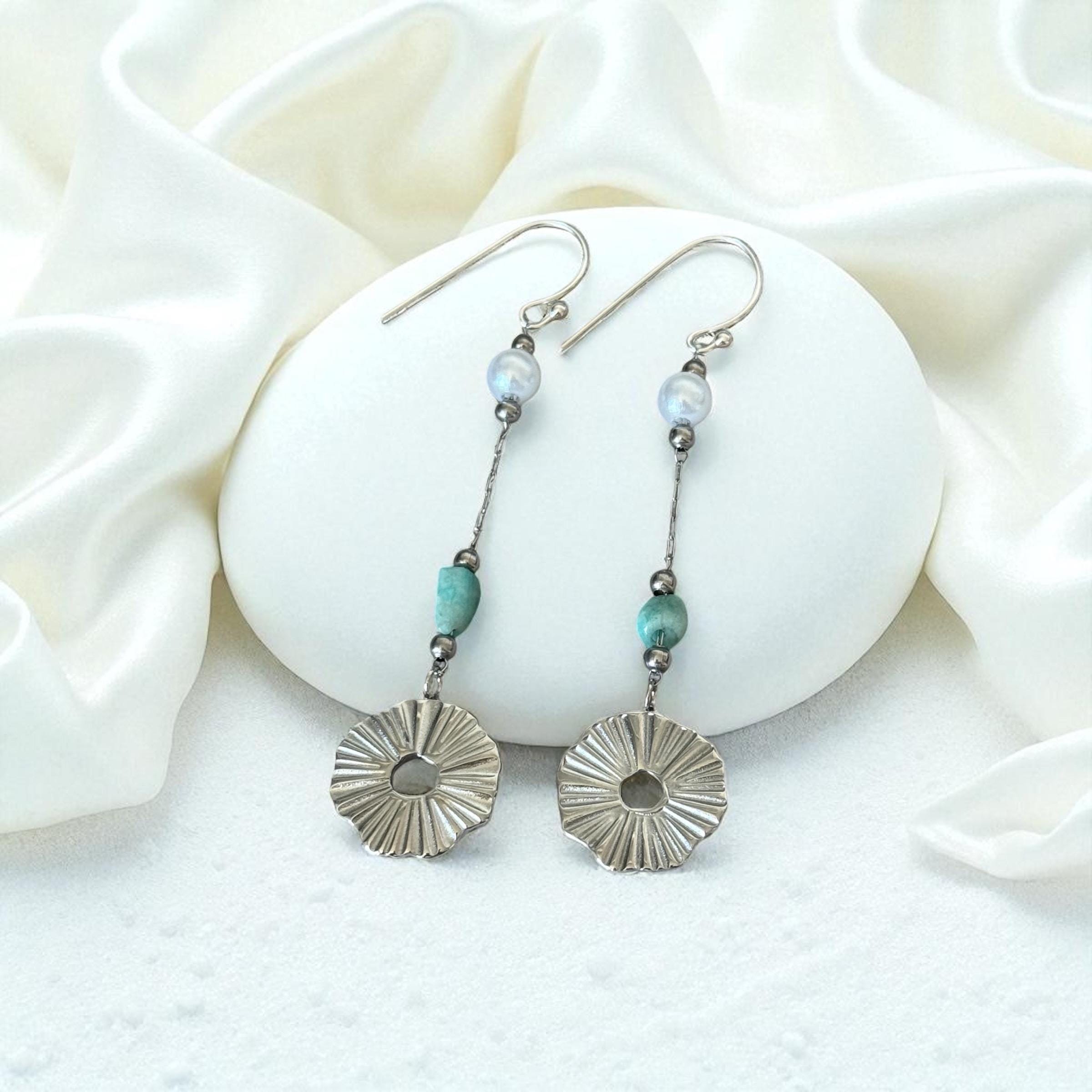 Lunar Tide Drop Earrings