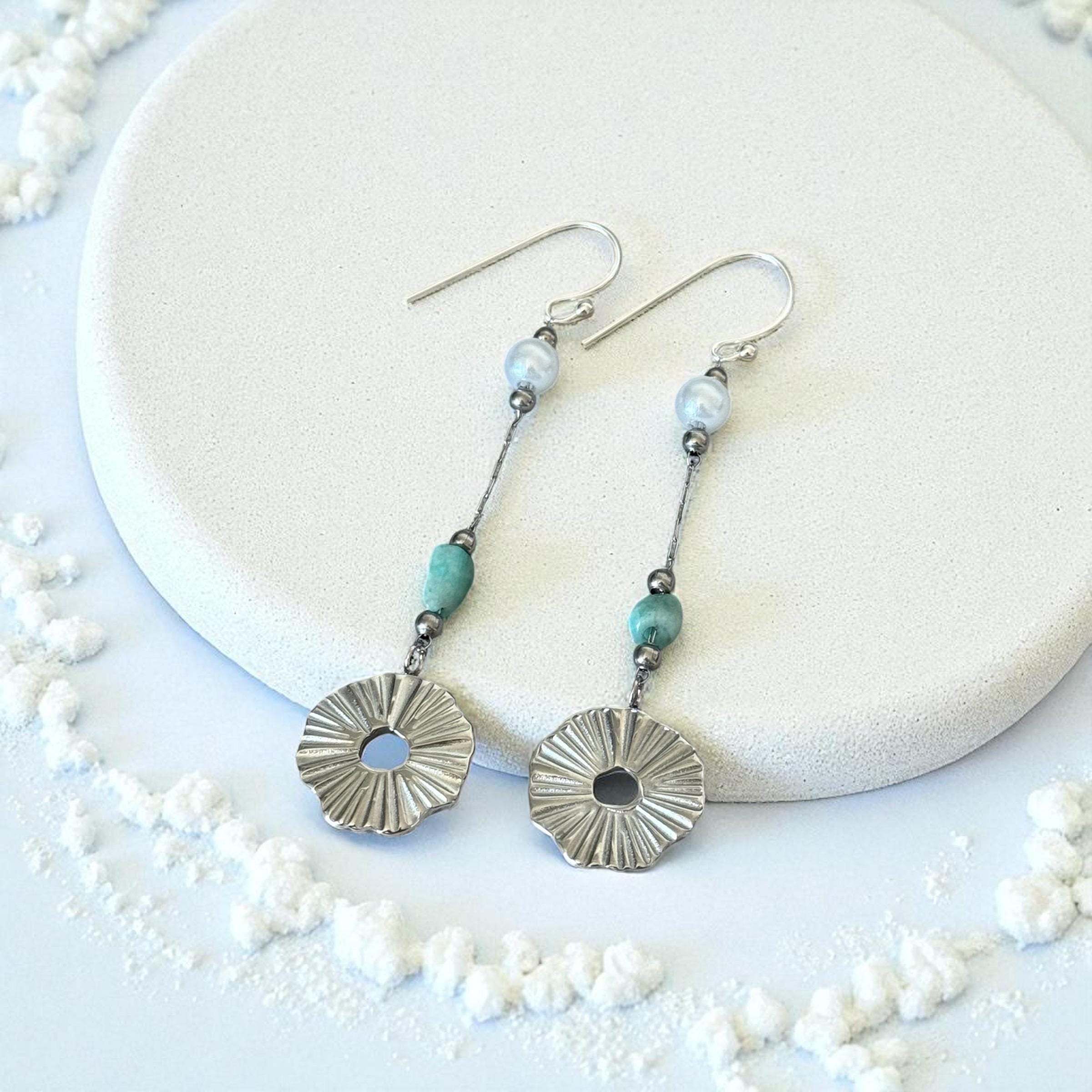 Lunar Tide Drop Earrings