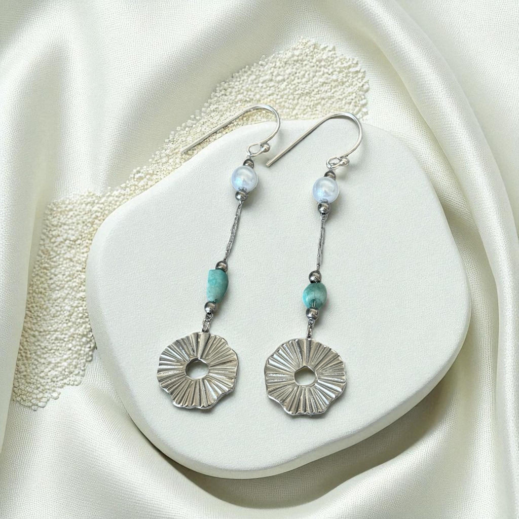 Lunar Tide Drop Earrings