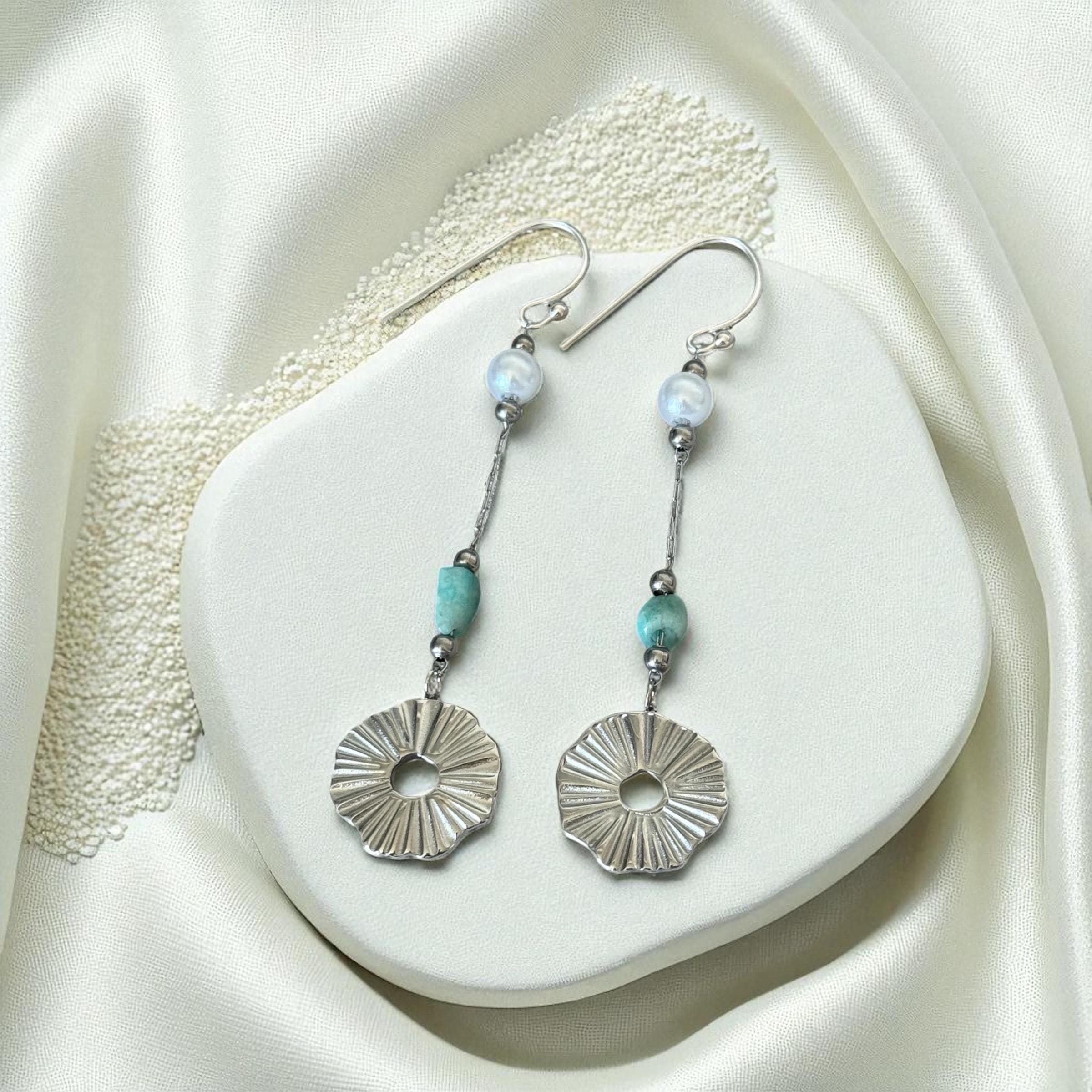 Lunar Tide Drop Earrings