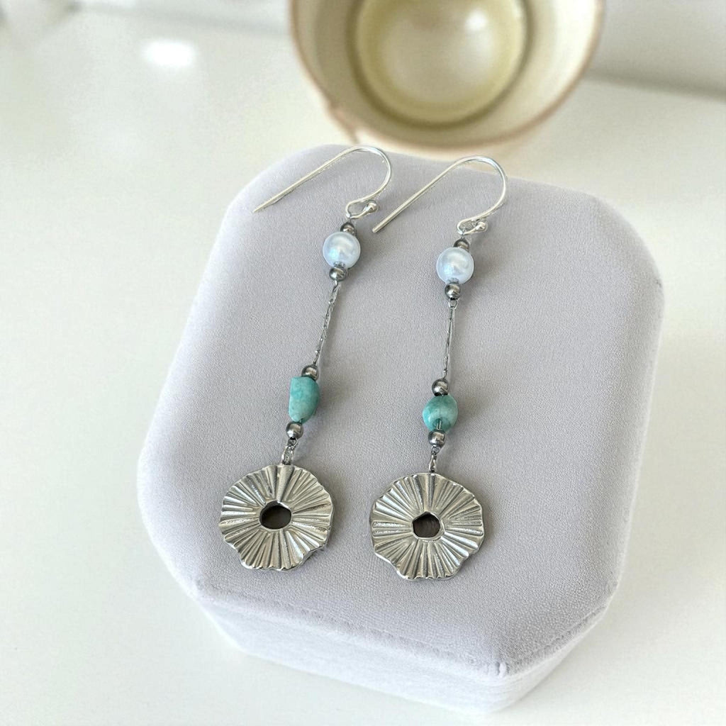 Lunar Tide Drop Earrings