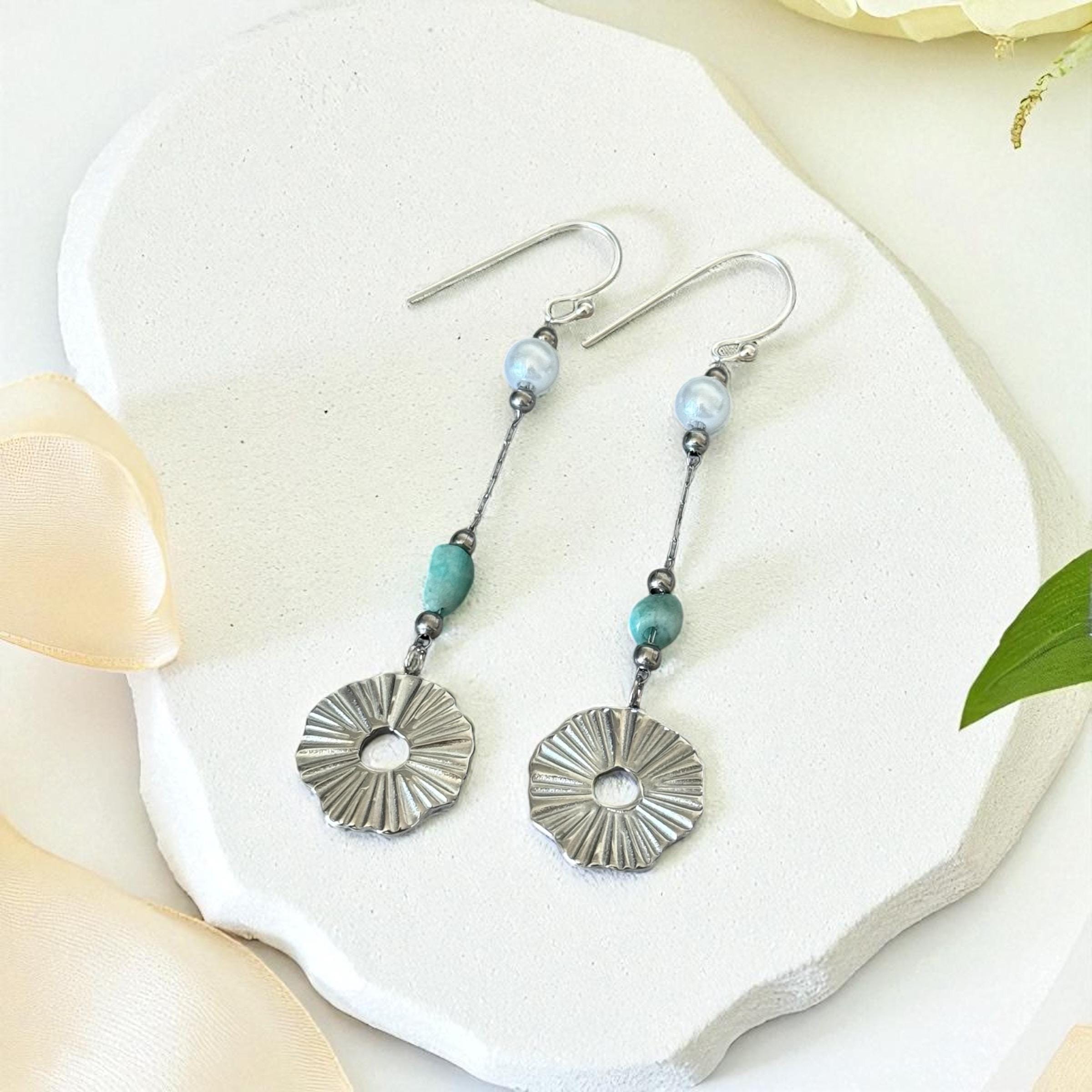 Lunar Tide Drop Earrings