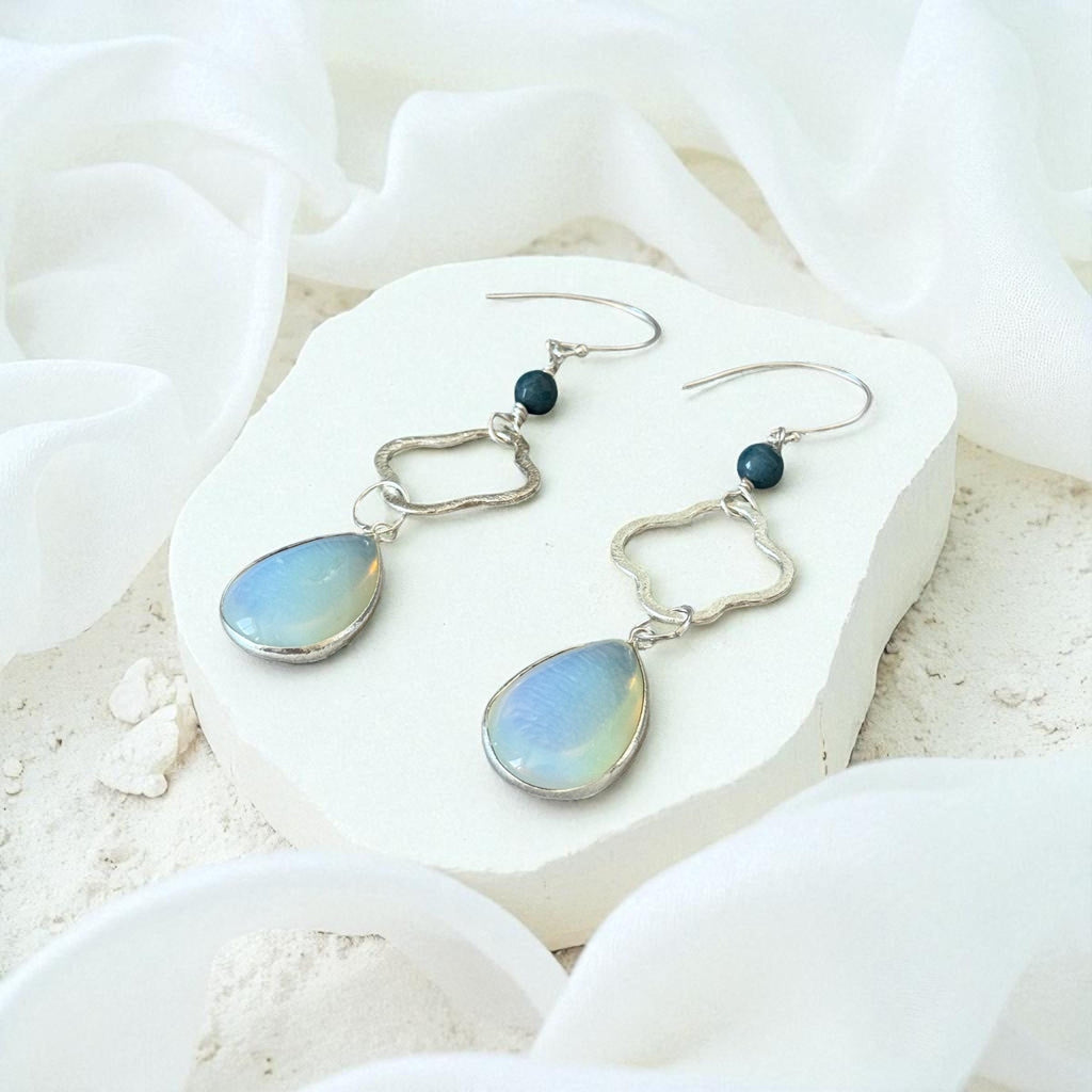 Azure Mirage Drop Earrings