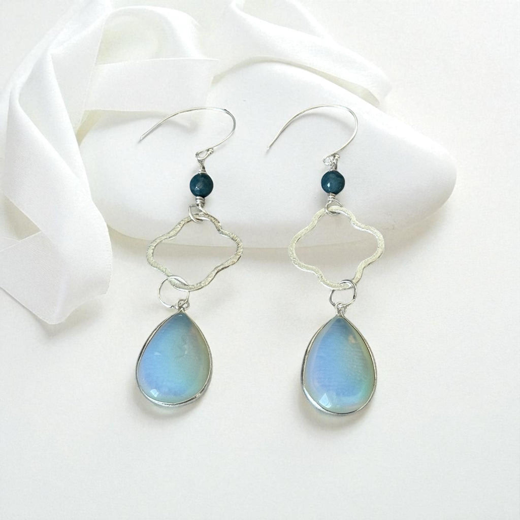 Azure Mirage Drop Earrings