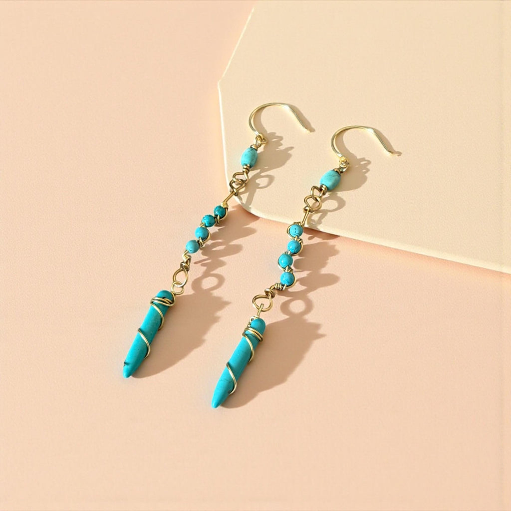 Turquoise Mirage Earrings – Desert Siren Collection